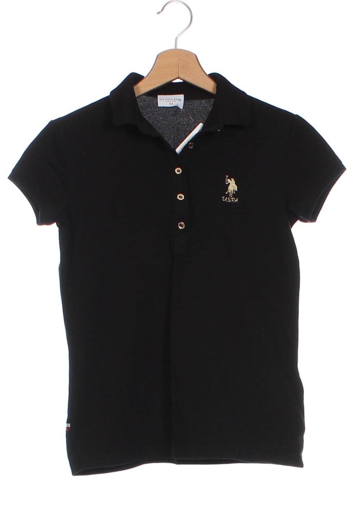 Дамска тениска U.S. Polo Assn., Размер XS, Цвят Черен, Цена 39,06 лв.