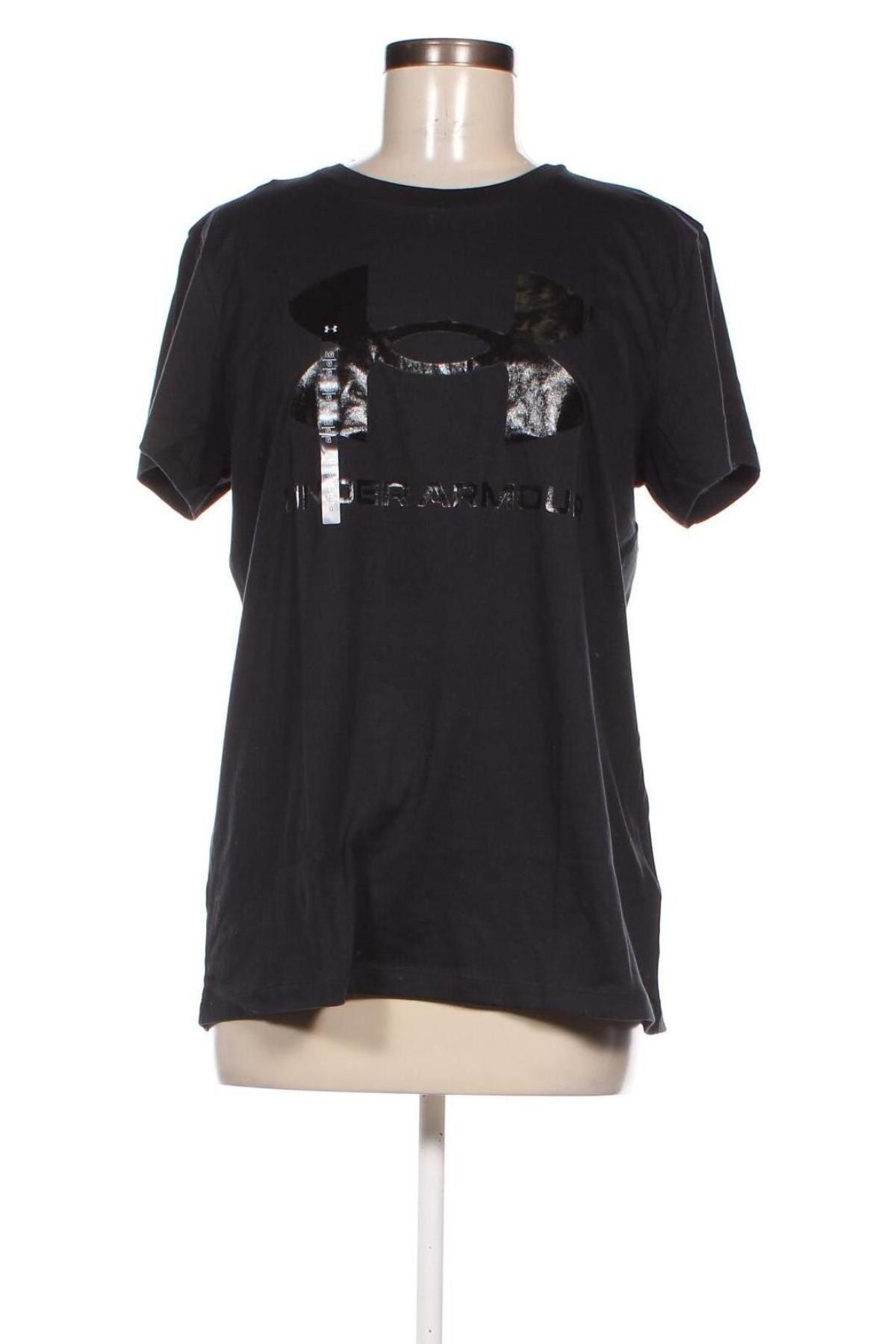 Damen T-Shirt Under Armour, Größe L, Farbe Schwarz, Preis 20,77 €