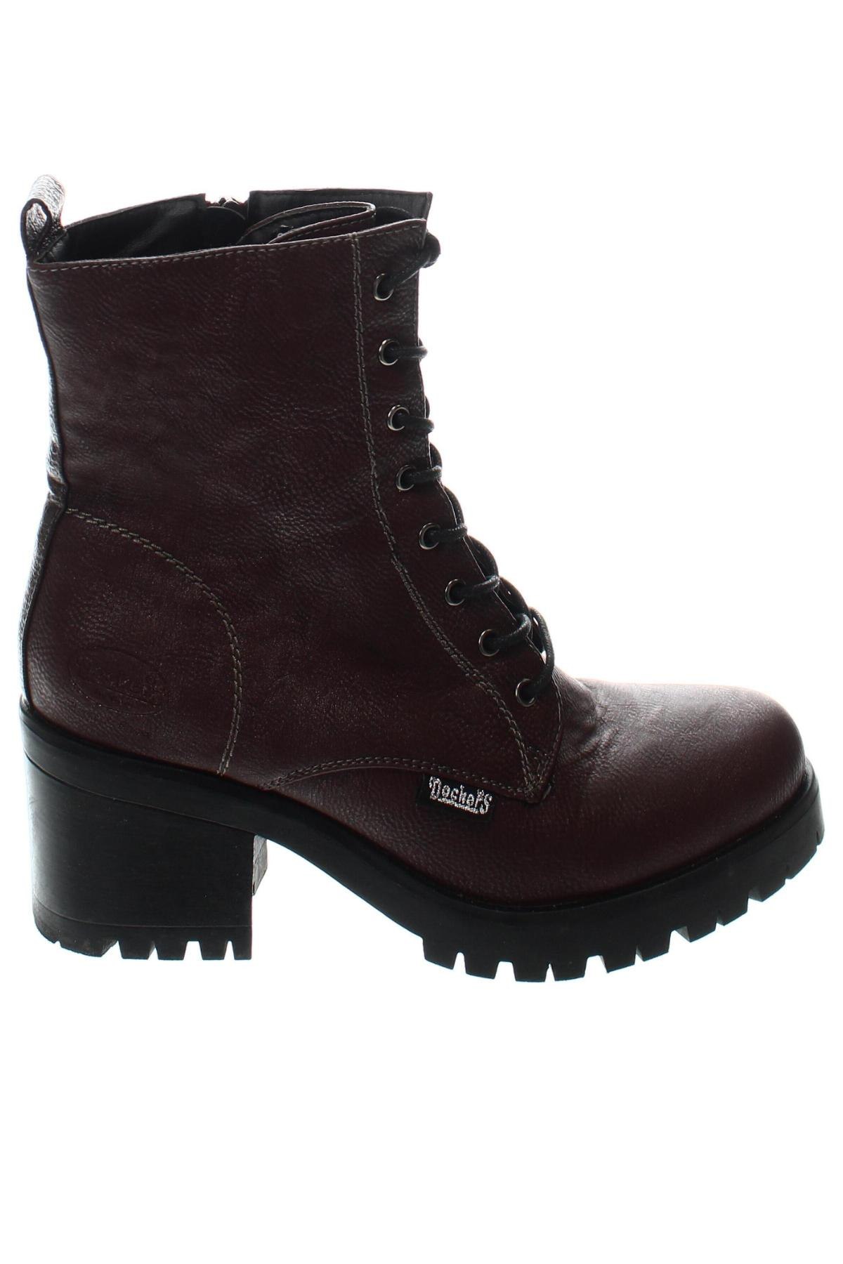 Damen Stiefeletten Dockers, Größe 39, Farbe Rot, Preis 42,08 €