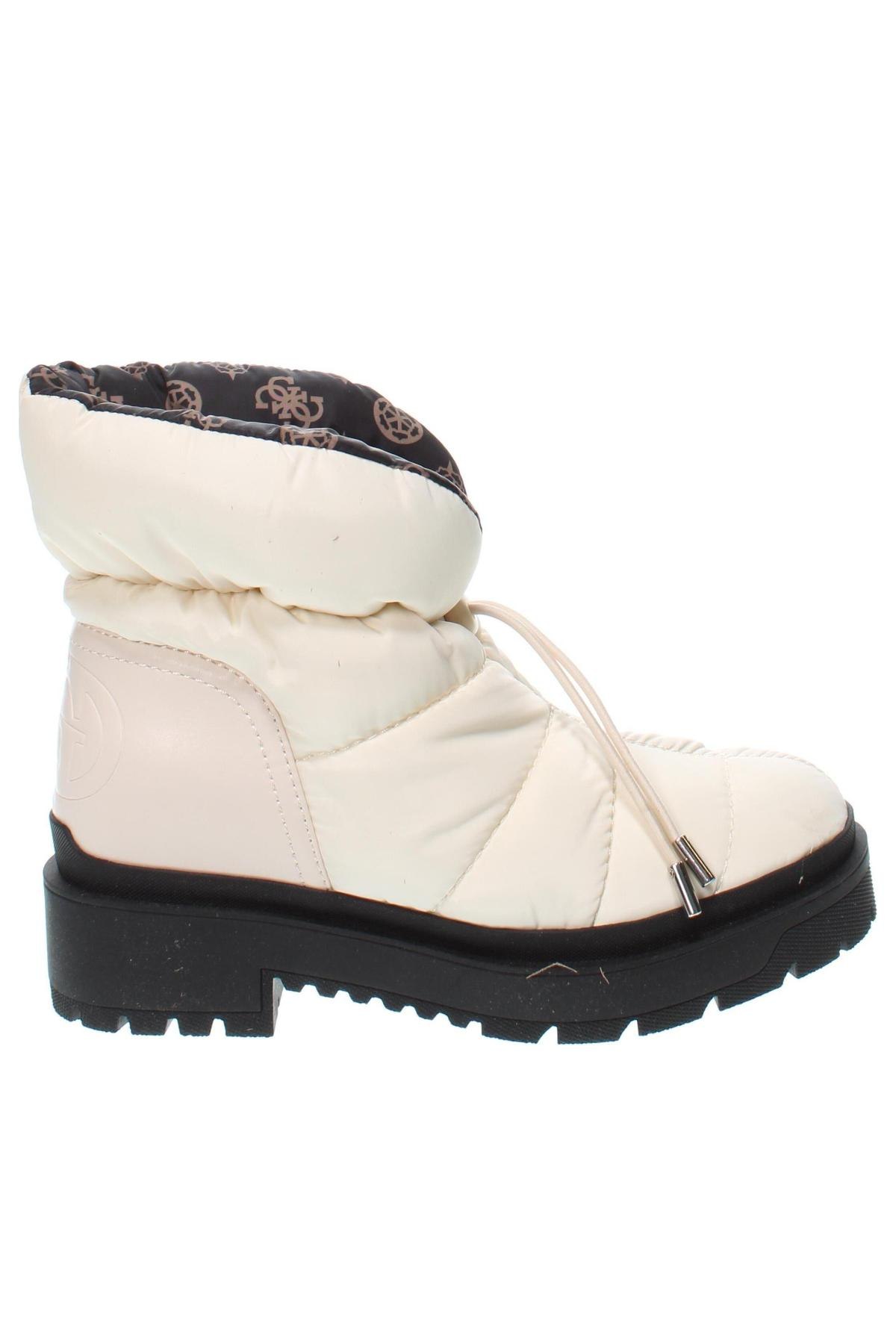 Botine de damă Guess, Mărime 38, Culoare Ecru, Preț 776,32 Lei