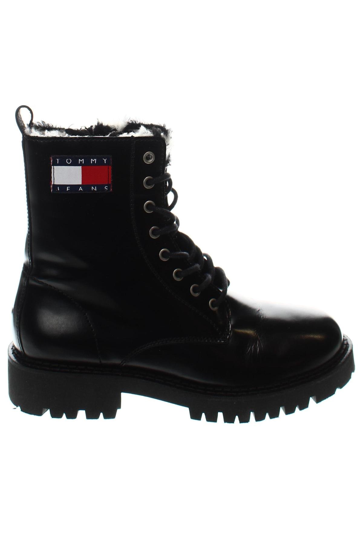 Botine de damă Tommy Jeans, Mărime 39, Culoare Negru, Preț 309,38 Lei