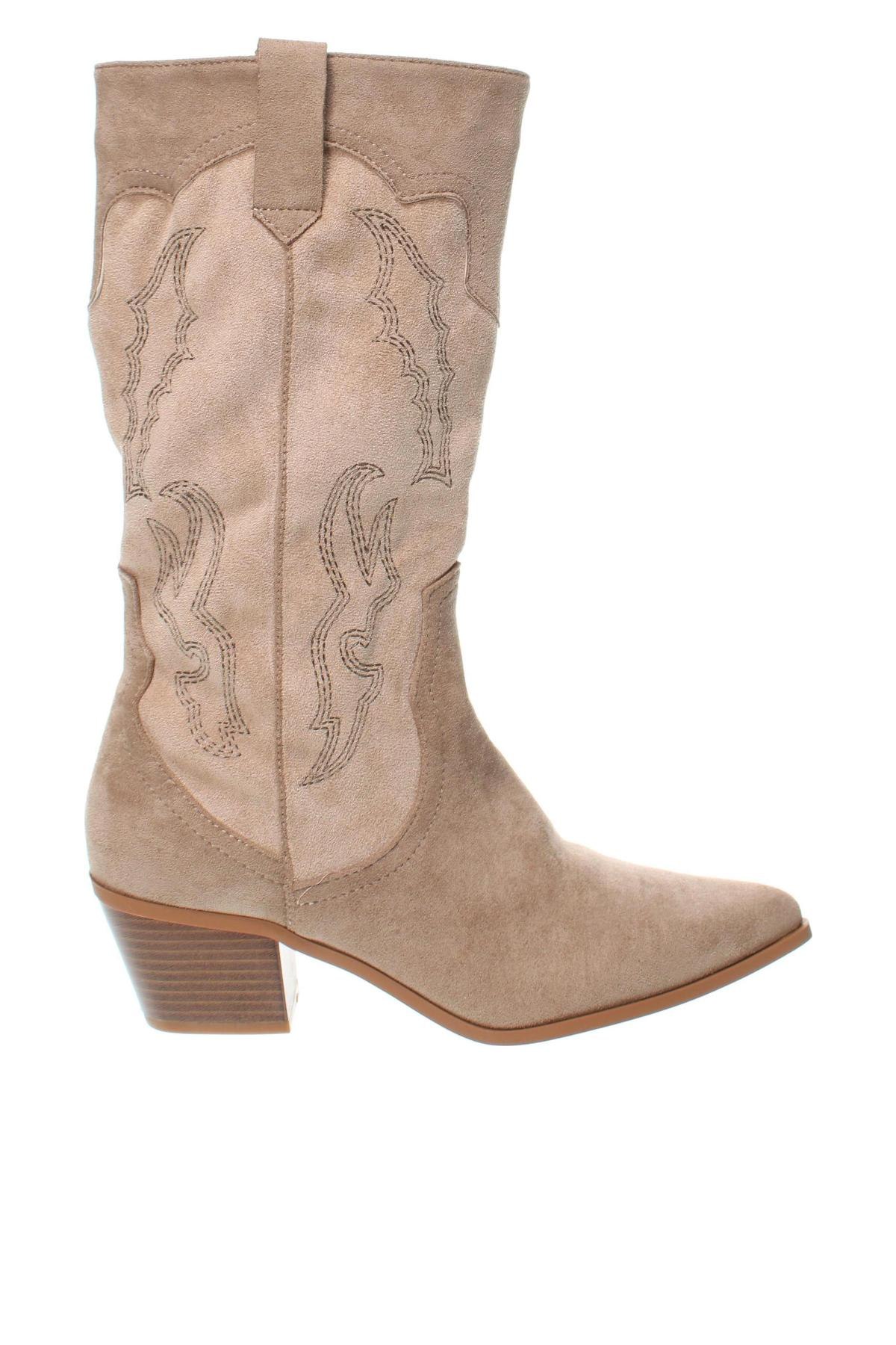 Damenstiefel Ideal Shoes, Größe 40, Farbe Beige, Preis € 16,08