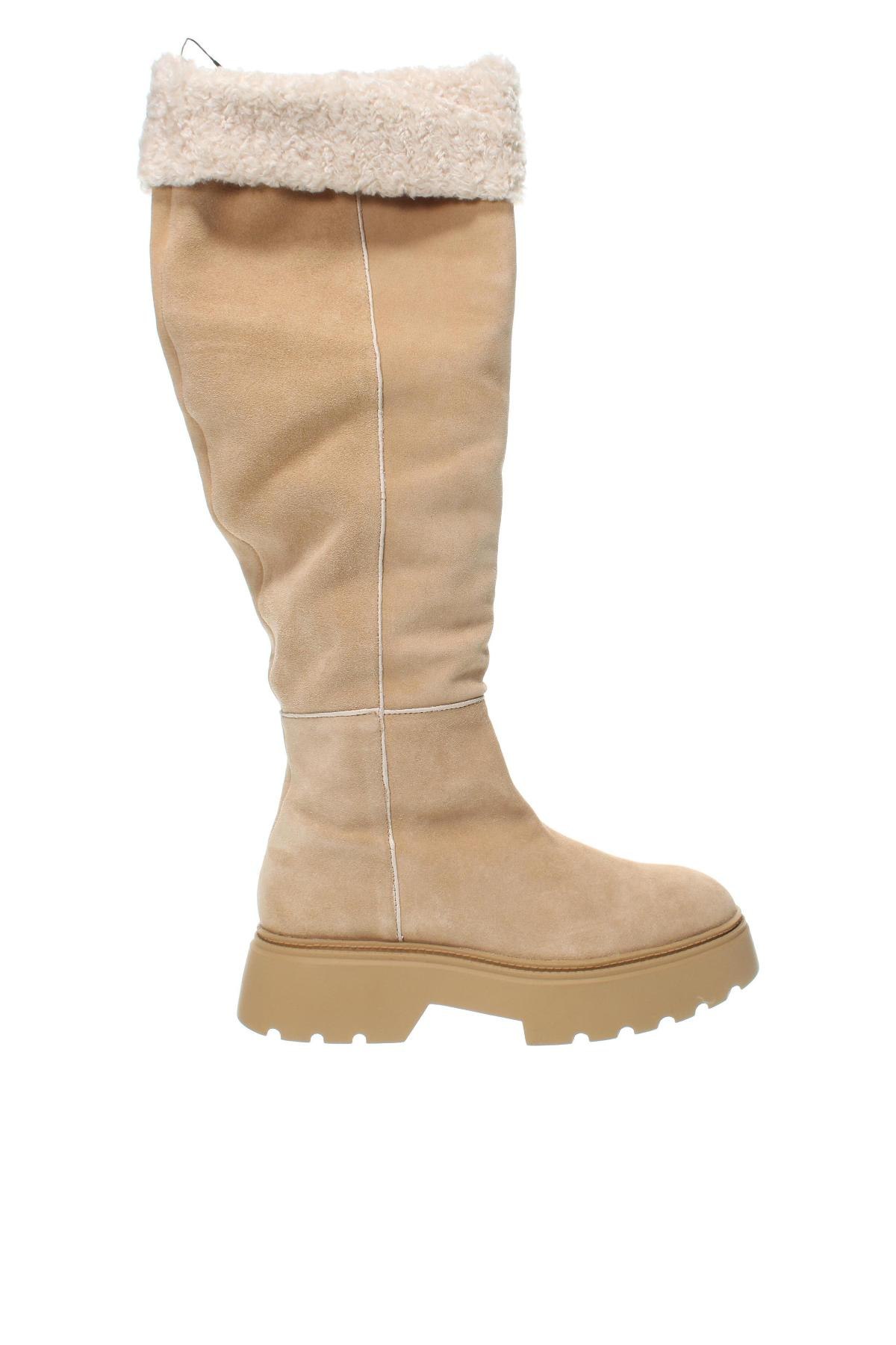 Damenstiefel Zara, Größe 41, Farbe Beige, Preis € 42,45