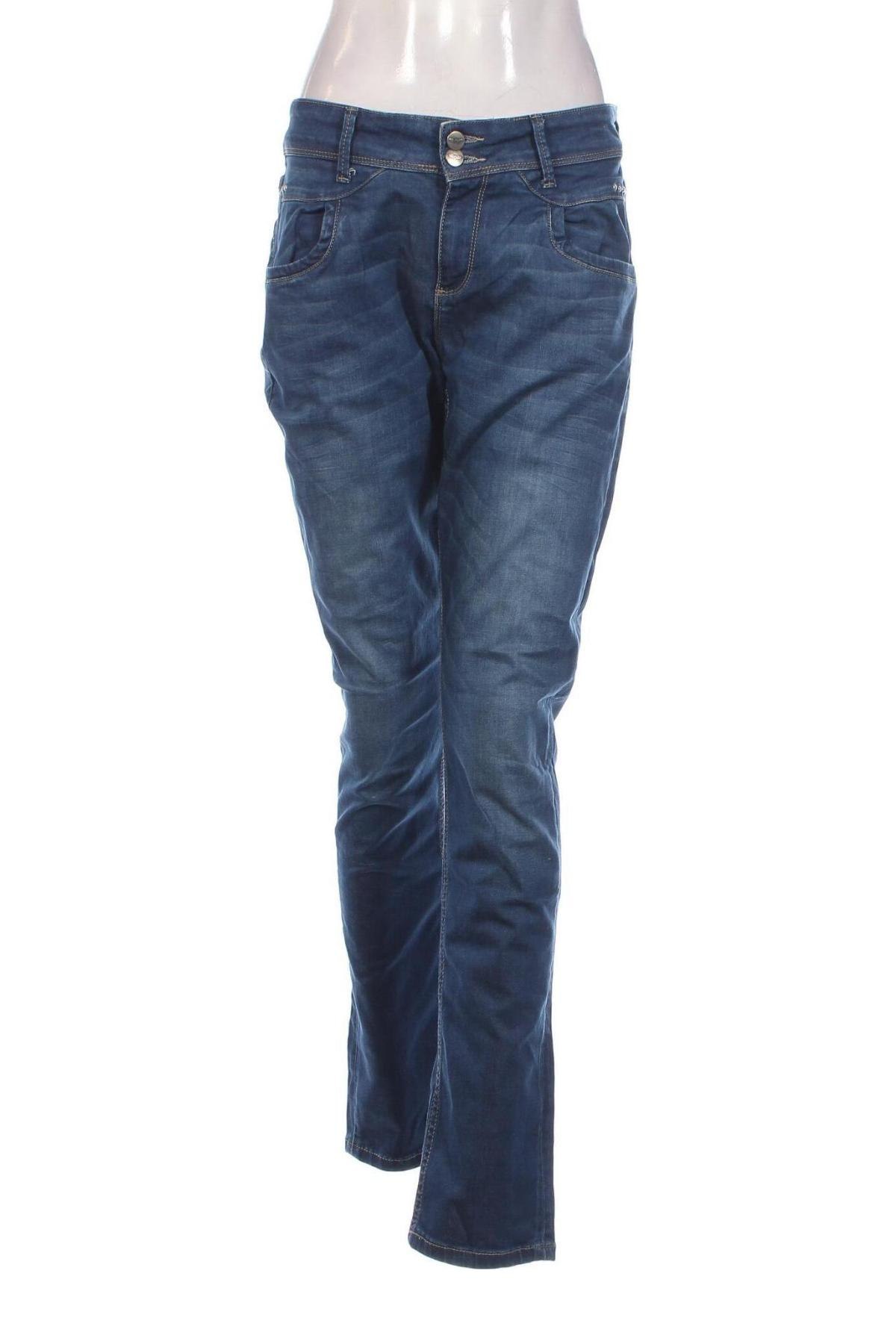 Blugi de femei Denim Hunter, Mărime L, Culoare Albastru, Preț 113,49 Lei