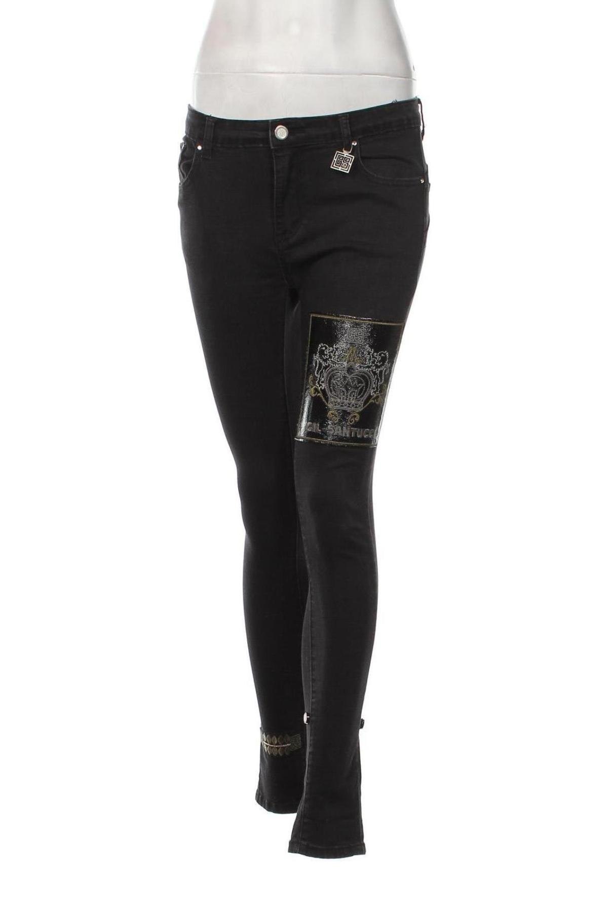 Дамски дънки Gil Santucci, Размер M, Цвят Черен, Цена 57,60 лв.
