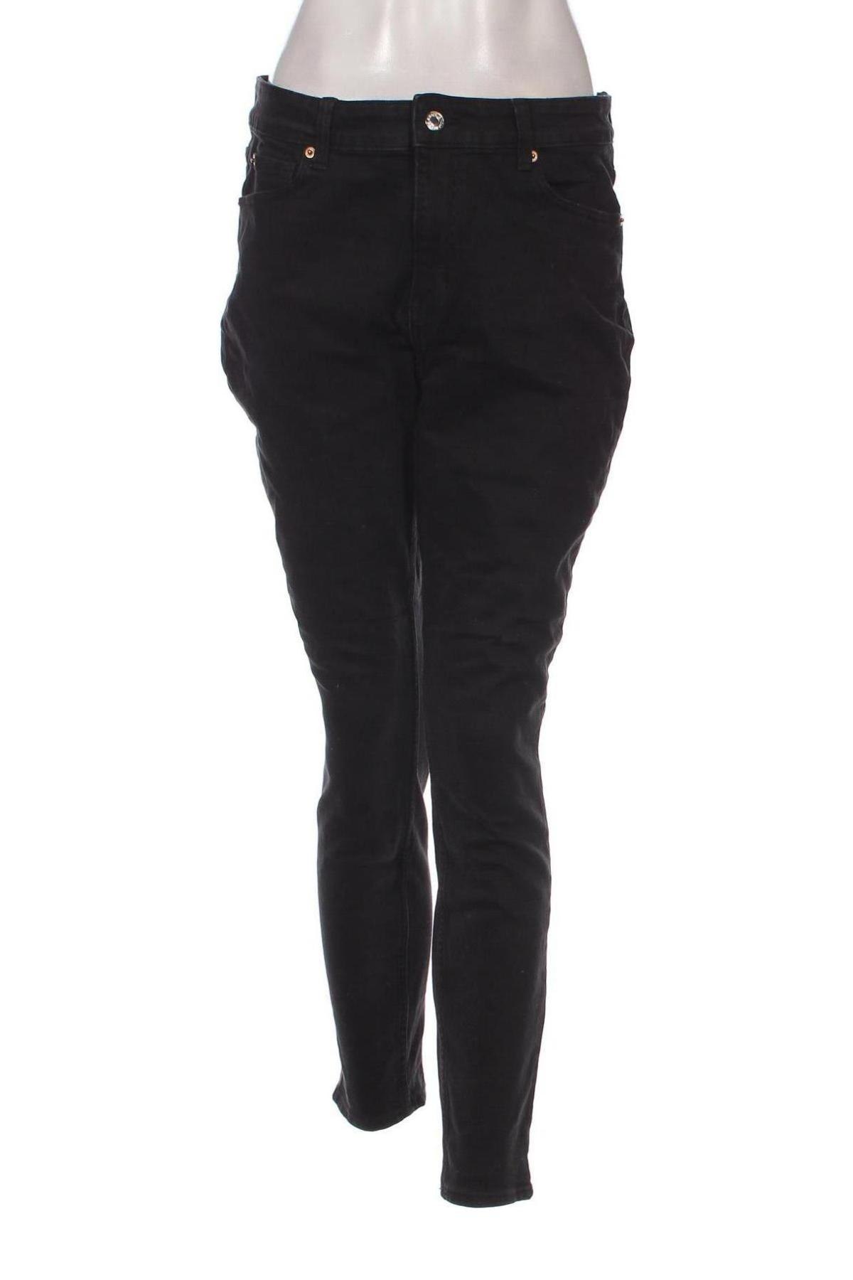 Дамски дънки H&M, Размер XL, Цвят Черен, Цена 11,60 лв.