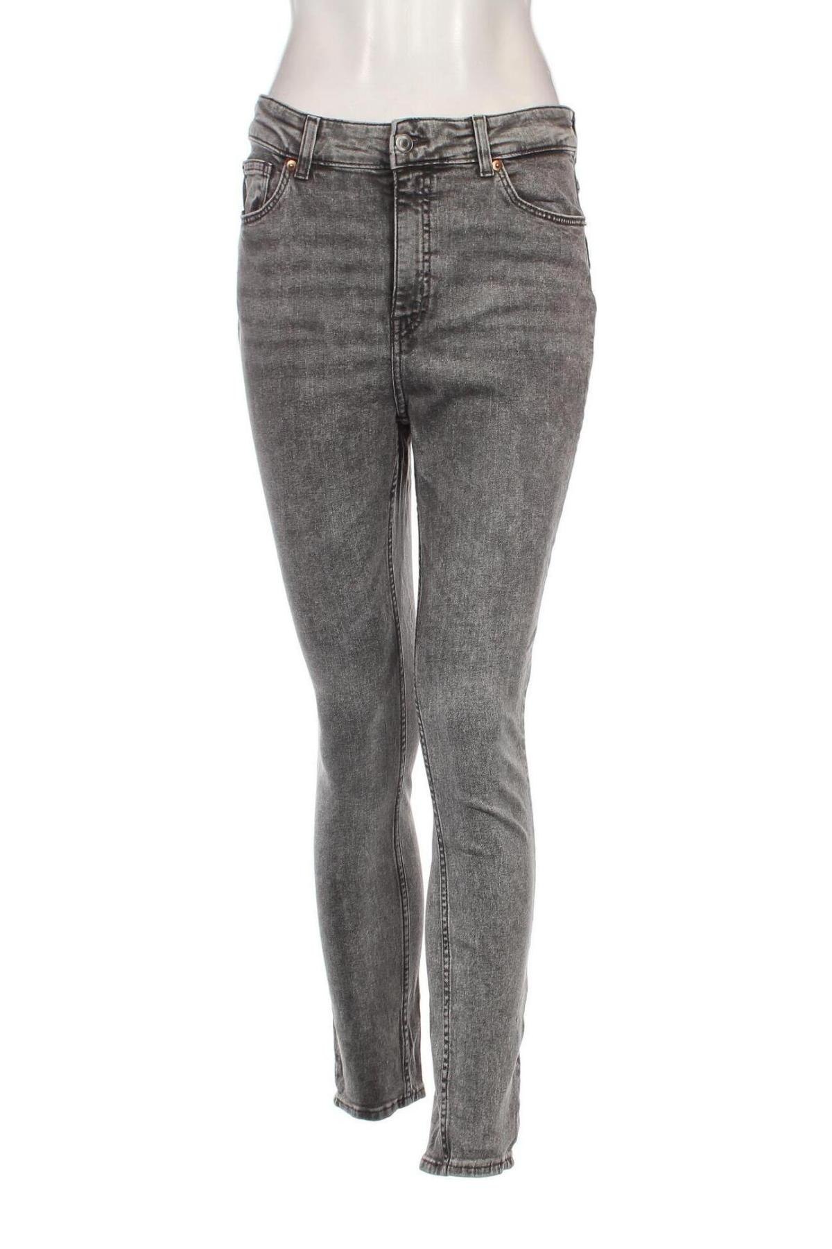 Damskie jeansy H&M, Rozmiar L, Kolor Szary, Cena 41,74 zł