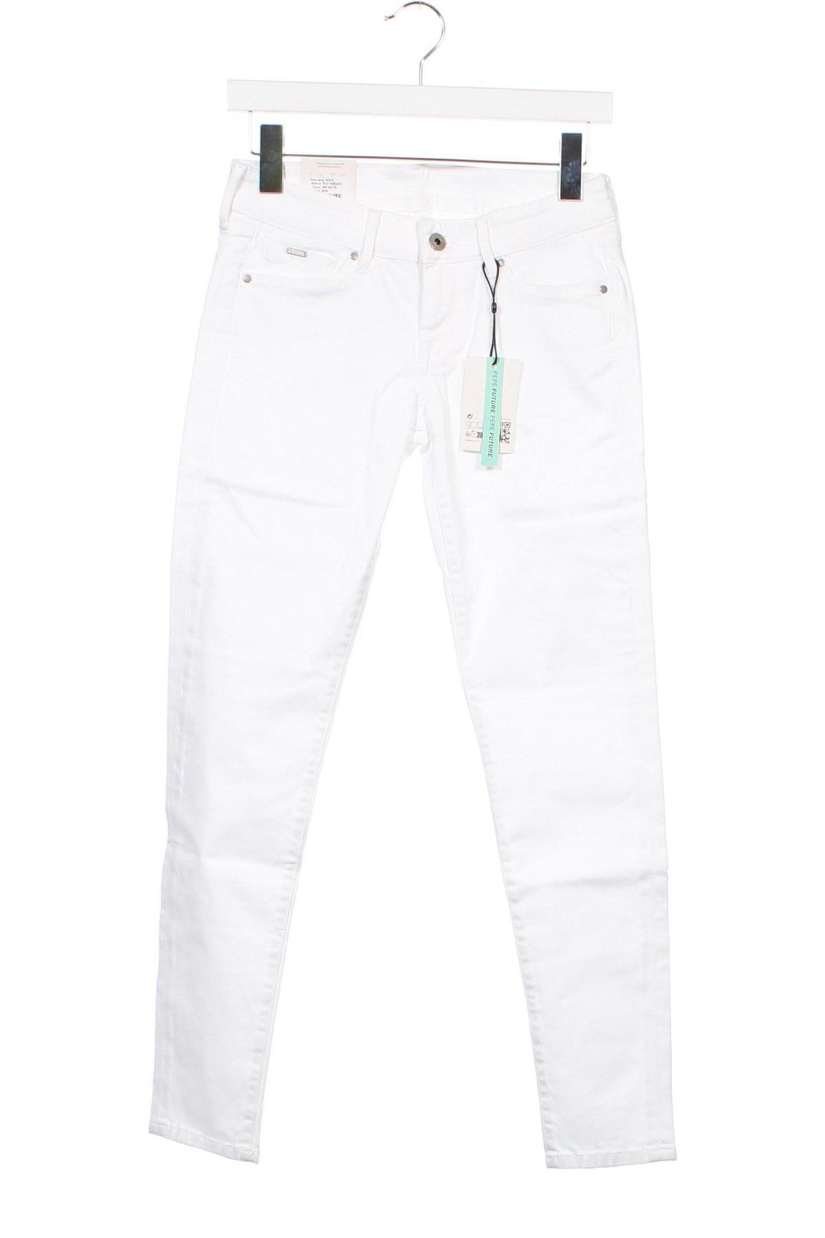Дамски дънки Pepe Jeans, Размер S, Цвят Бял, Цена 32,68 лв.