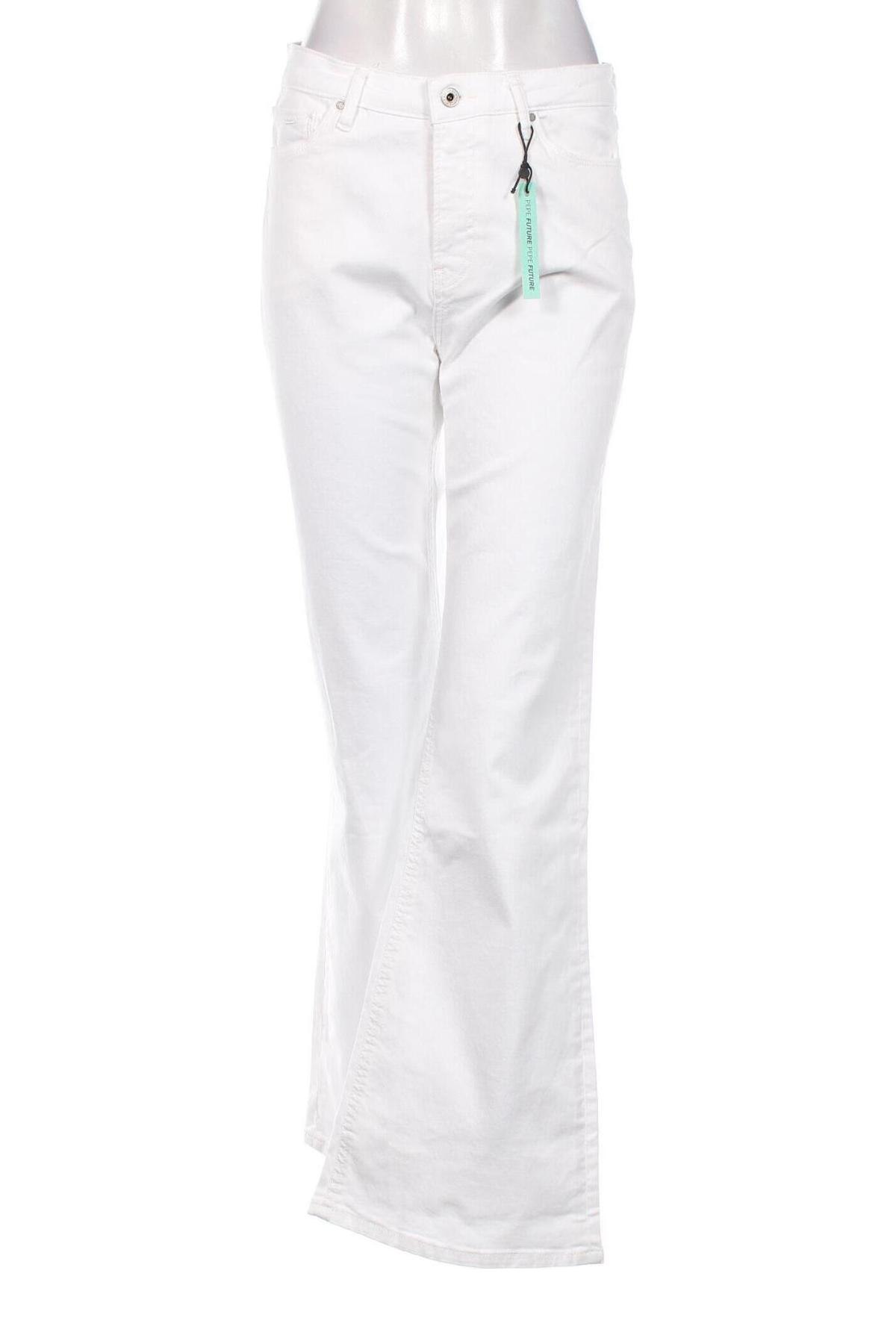 Дамски дънки Pepe Jeans, Размер M, Цвят Бял, Цена 56,76 лв.