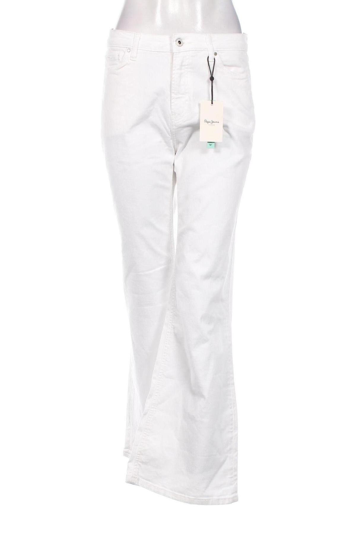 Дамски дънки Pepe Jeans, Размер L, Цвят Бял, Цена 32,68 лв.