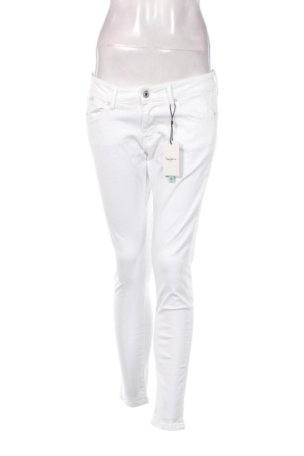 Дамски дънки Pepe Jeans, Размер L, Цвят Бял, Цена 32,68 лв.