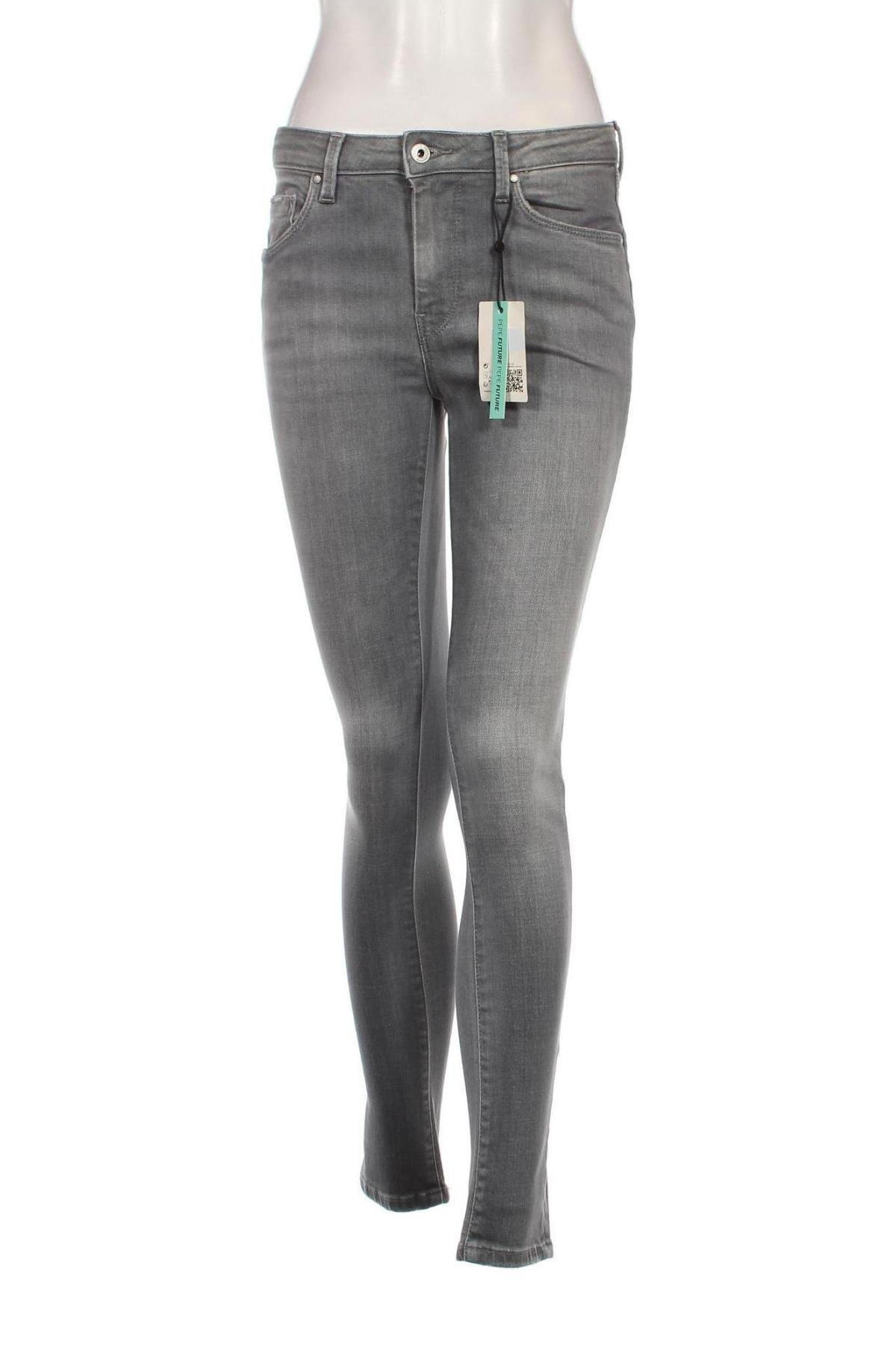 Дамски дънки Pepe Jeans, Размер S, Цвят Сив, Цена 32,68 лв.