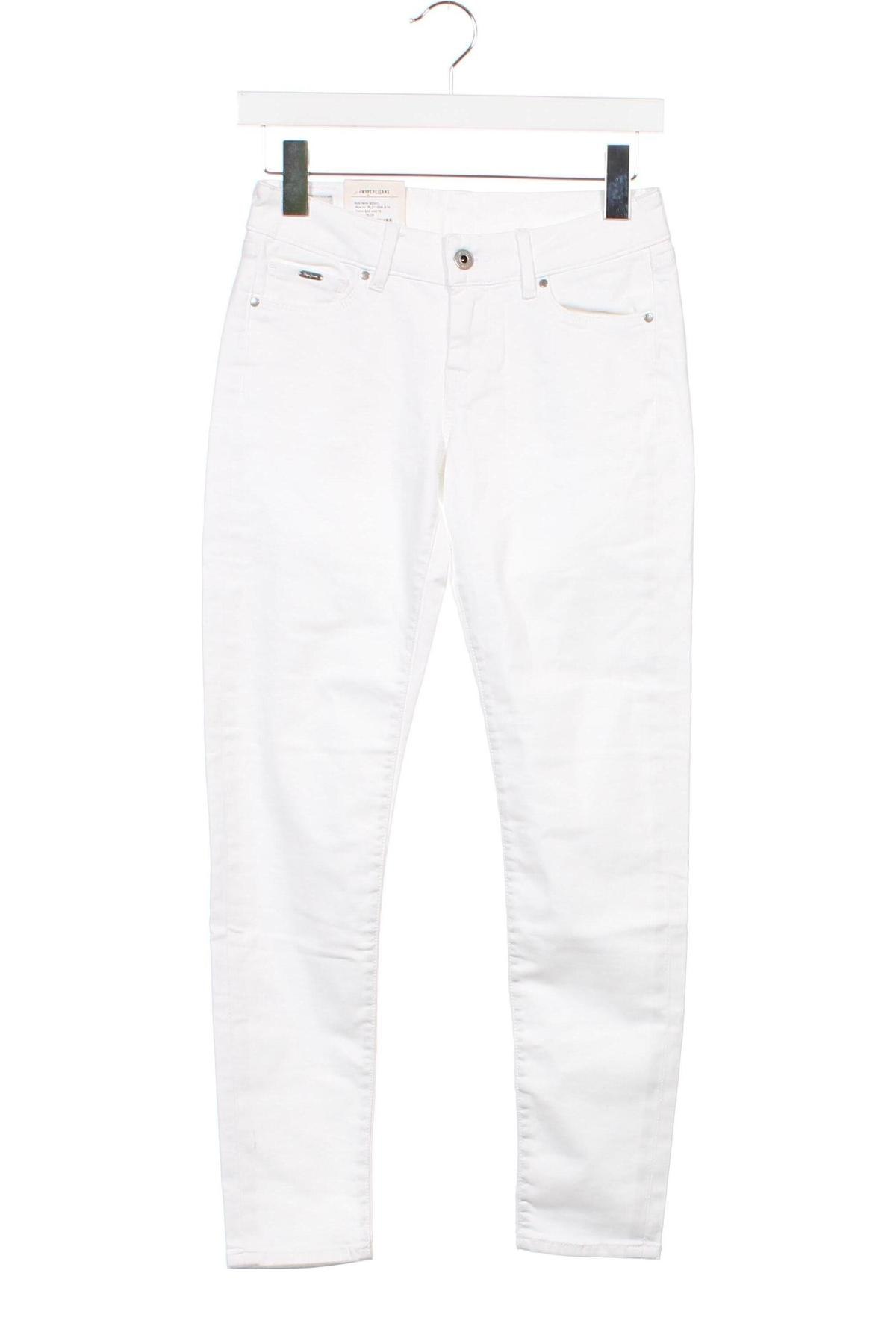 Дамски дънки Pepe Jeans, Размер S, Цвят Бял, Цена 25,80 лв.