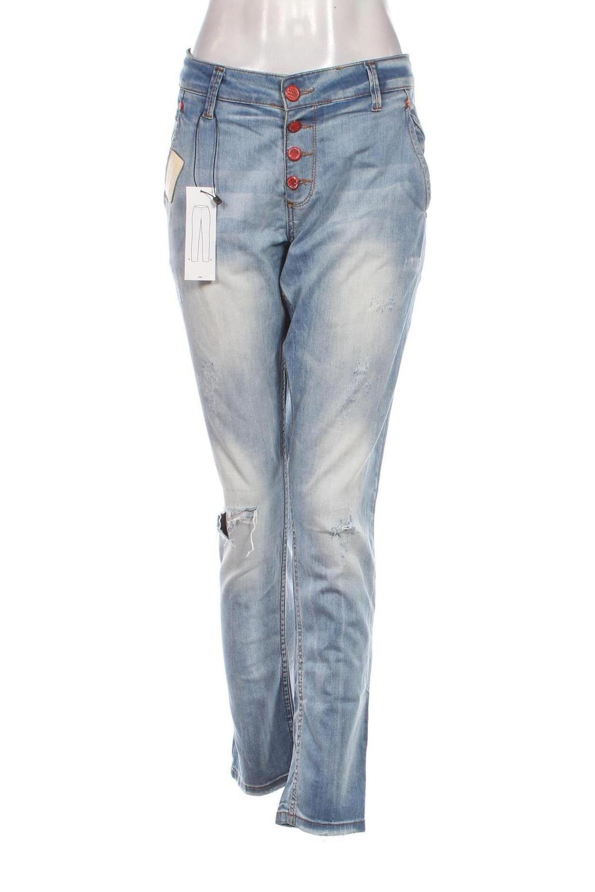 Damskie jeansy Red Blue Denim, Rozmiar L, Kolor Niebieski, Cena 41,03 zł