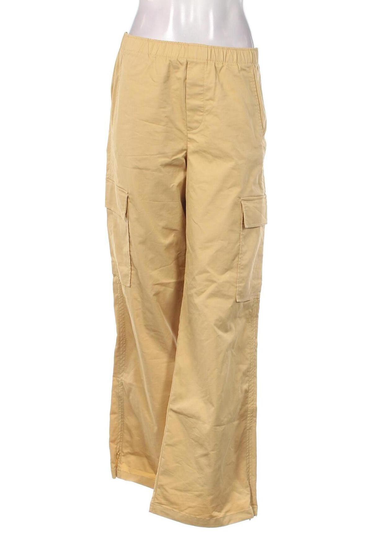 Дамски дънки Zara, Размер XS, Цвят Жълт, Цена 37,57 лв.