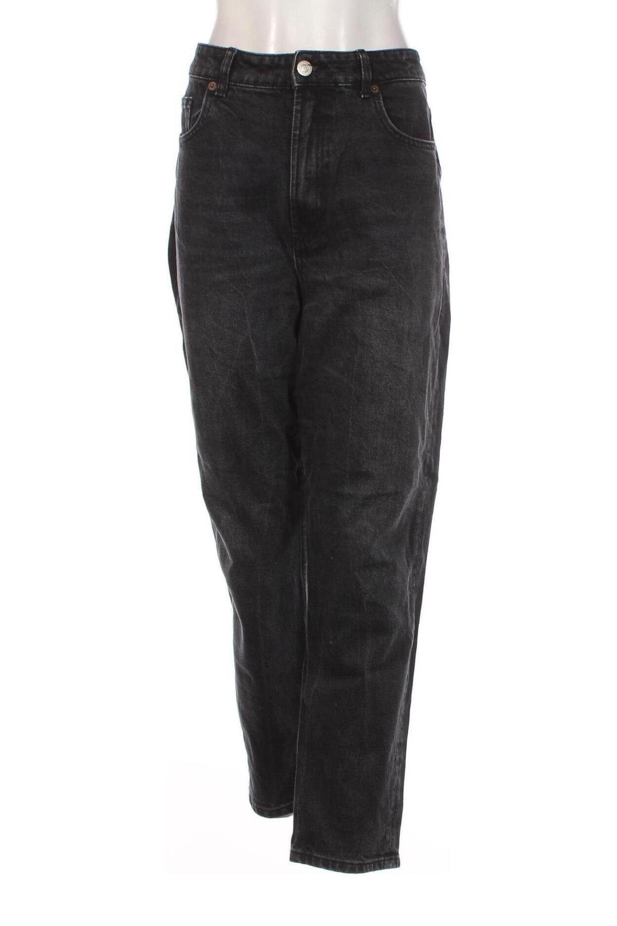 Blugi de femei Zara, Mărime XL, Culoare Gri, Preț 88,82 Lei
