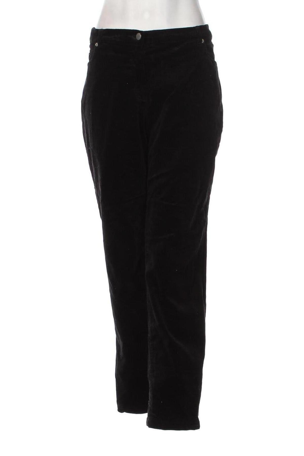 Pantaloni de velvet de femei Casualwear, Mărime XL, Culoare Negru, Preț 44,89 Lei