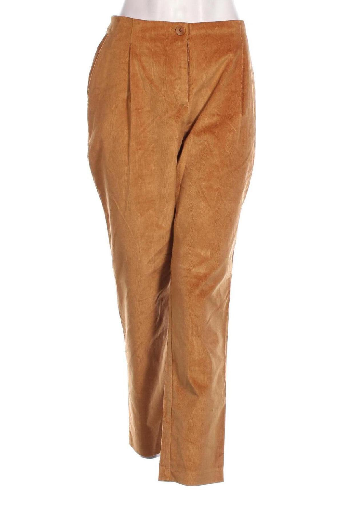 Pantaloni de velvet de femei Esprit, Mărime L, Culoare Maro, Preț 45,89 Lei