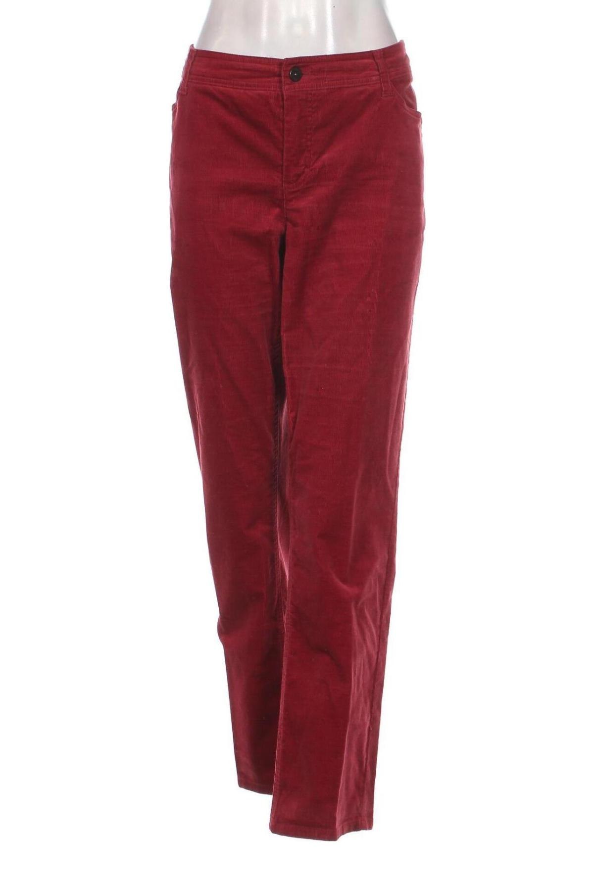 Pantaloni de velvet de femei Yessica, Mărime XXL, Culoare Roșu, Preț 44,89 Lei