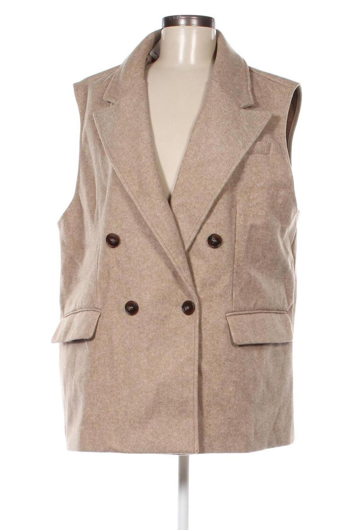 Γυναικείο γιλέκο Zara, Μέγεθος XL, Χρώμα  Μπέζ, Τιμή 10,86 €