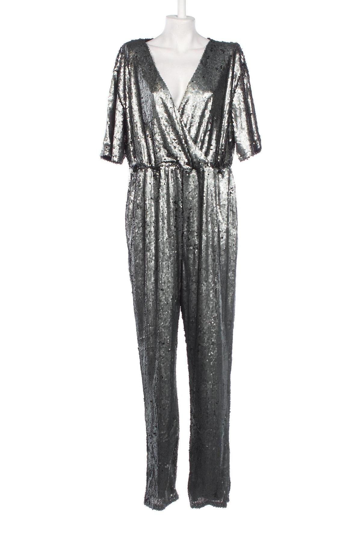 Damen Overall Boohoo, Größe XL, Farbe Silber, Preis € 16,28
