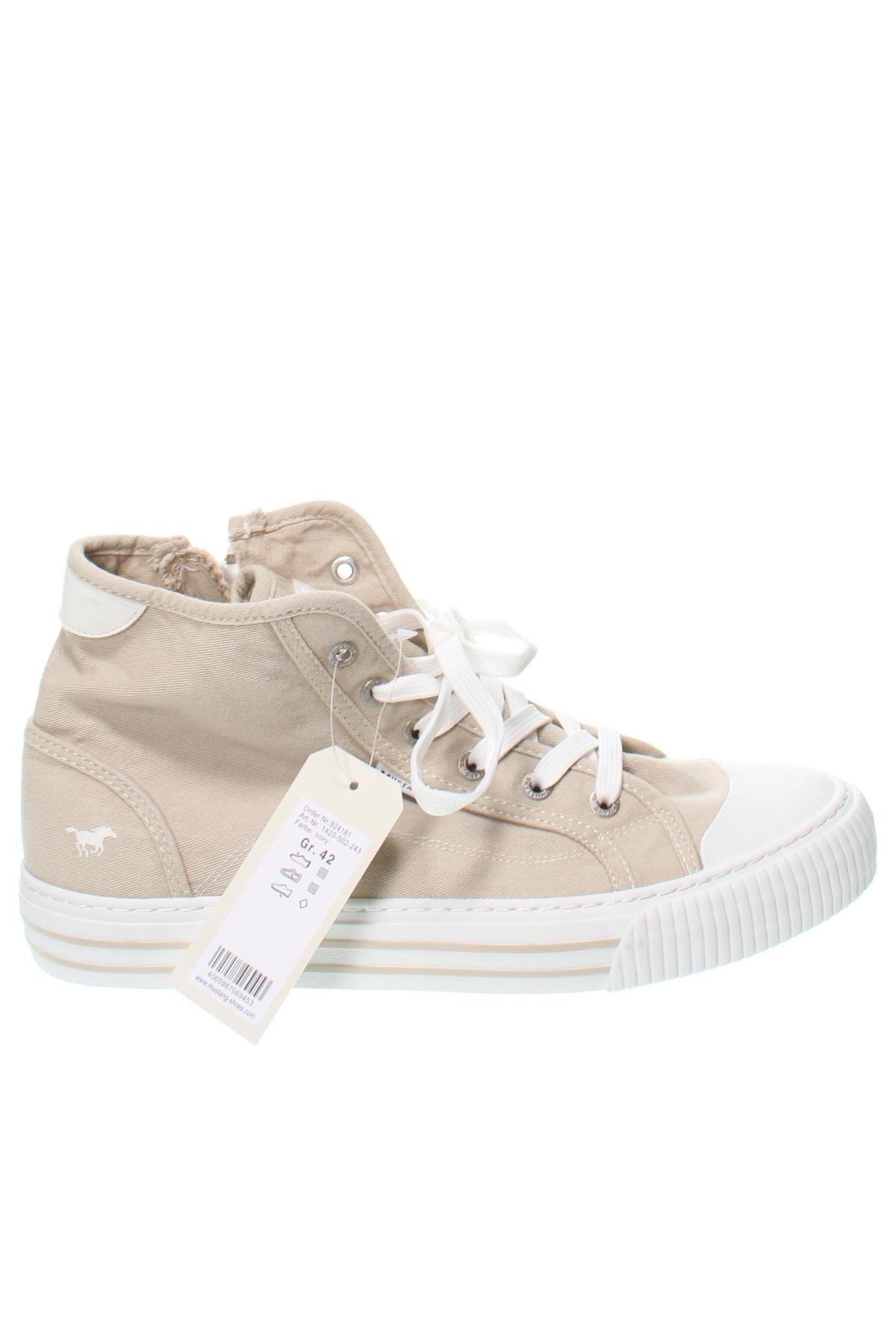 Damenschuhe Mustang, Größe 42, Farbe Beige, Preis 25,26 €