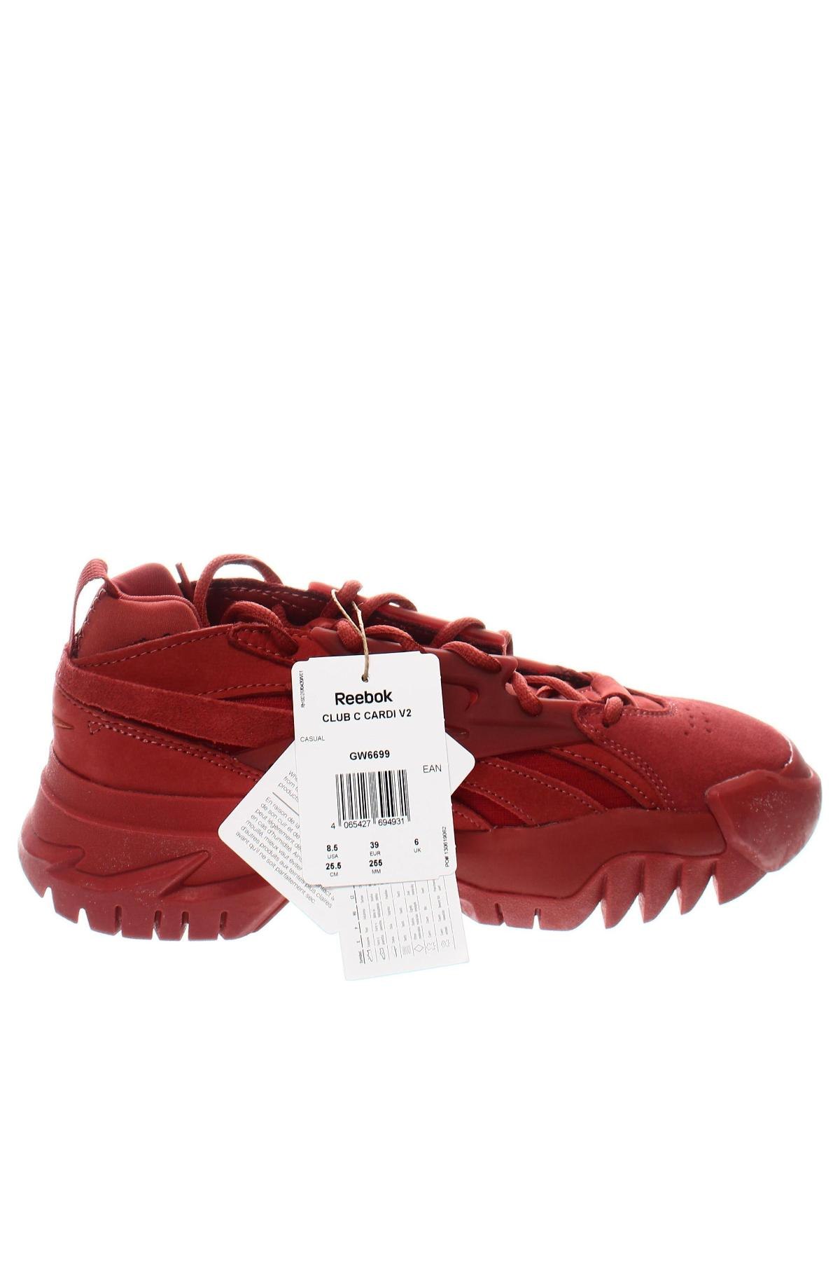 Damenschuhe Reebok X Cardi B, Größe 39, Farbe Rot, Preis € 59,99