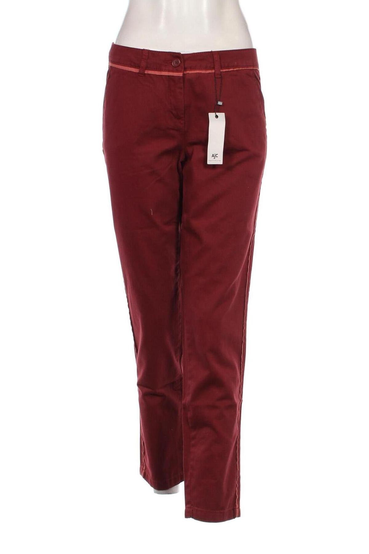 Pantaloni de femei Ajc, Mărime M, Culoare Roșu, Preț 48,42 Lei