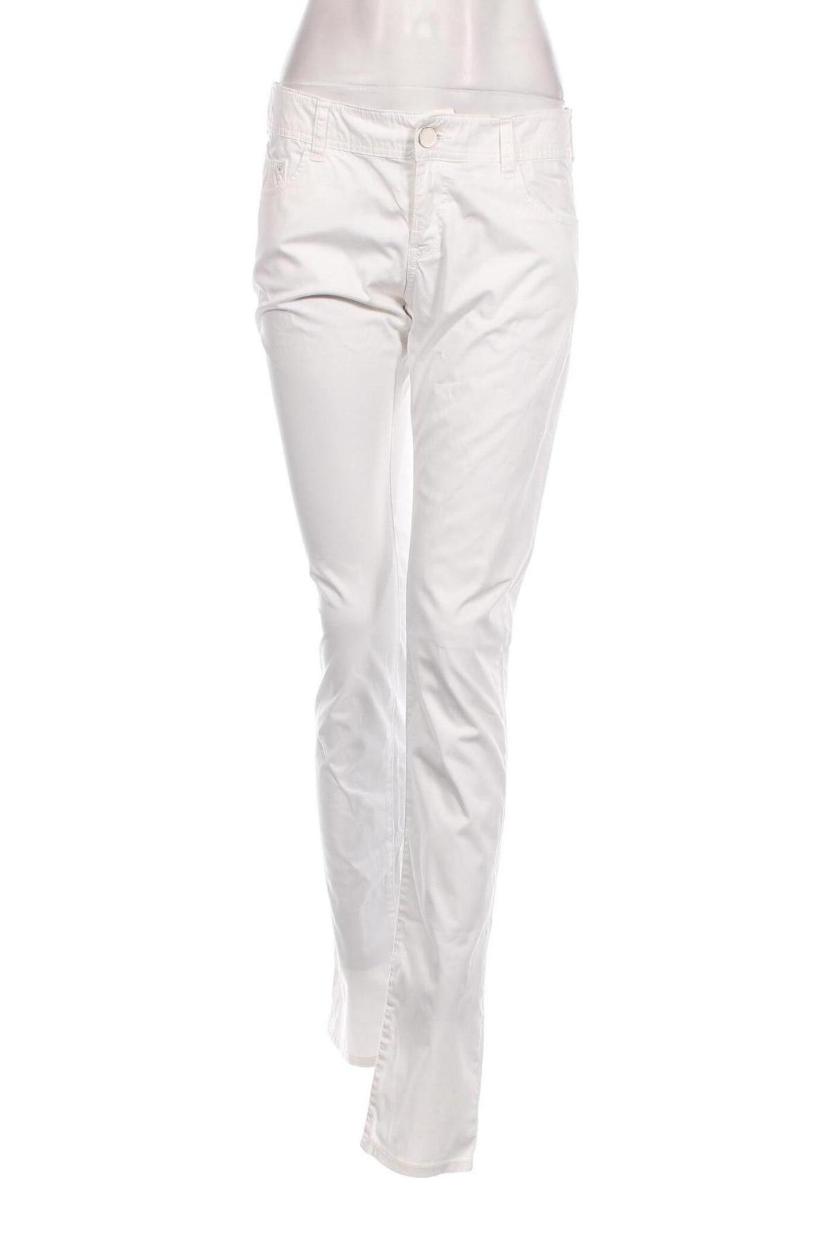 Дамски панталон Armani Jeans, Размер M, Цвят Бял, Цена 113,18 лв.