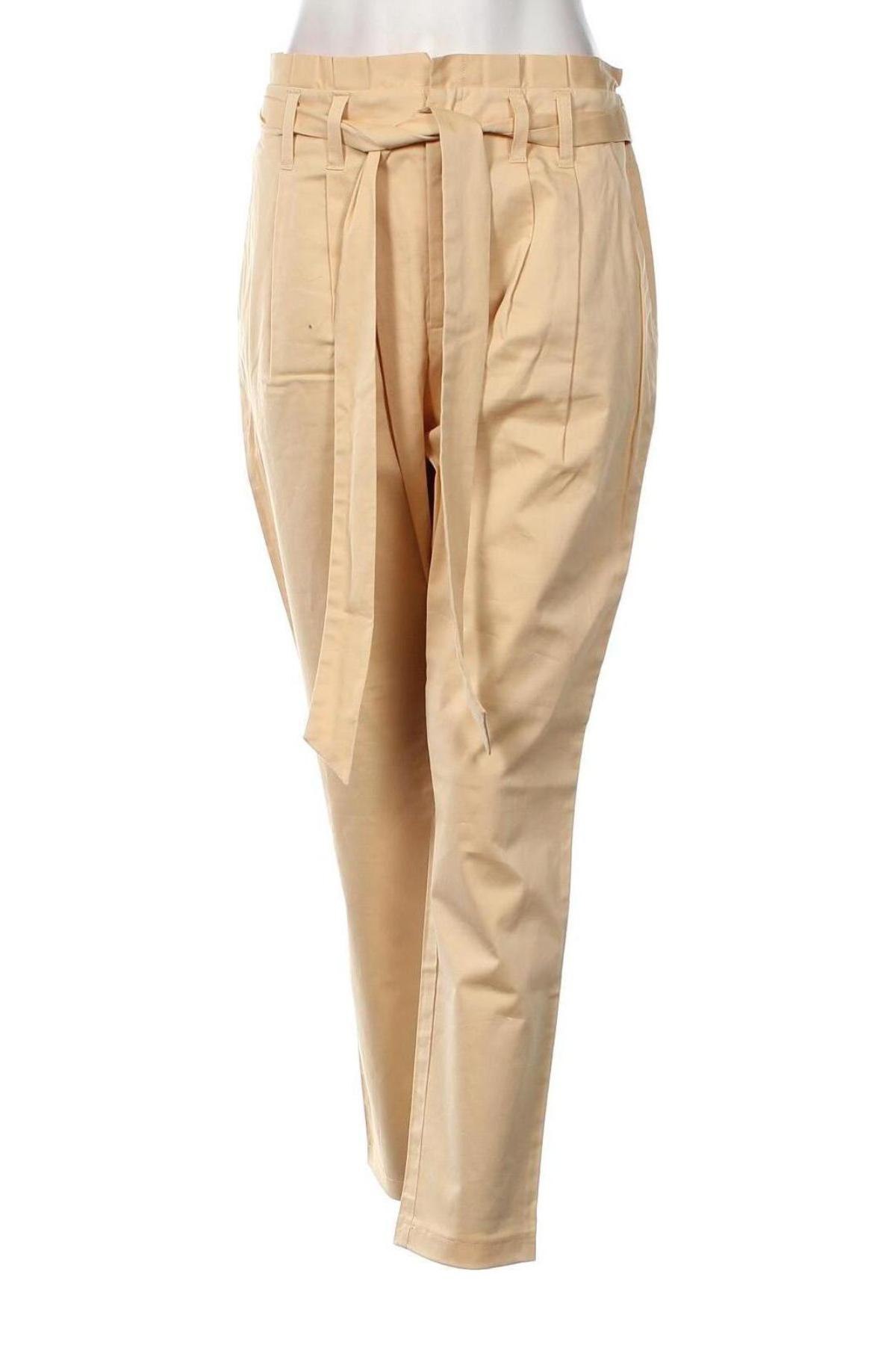 Pantaloni de femei Body Flirt, Mărime L, Culoare Bej, Preț 33,29 Lei