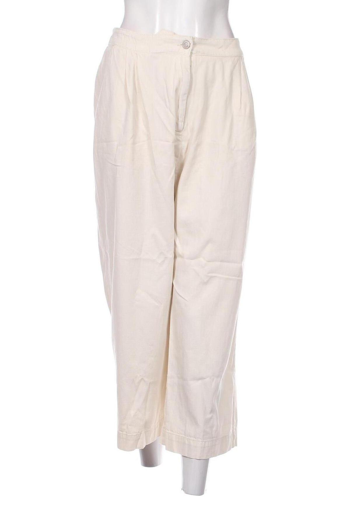 Дамски панталон Mango, Размер L, Цвят Екрю, Цена 26,95 лв.