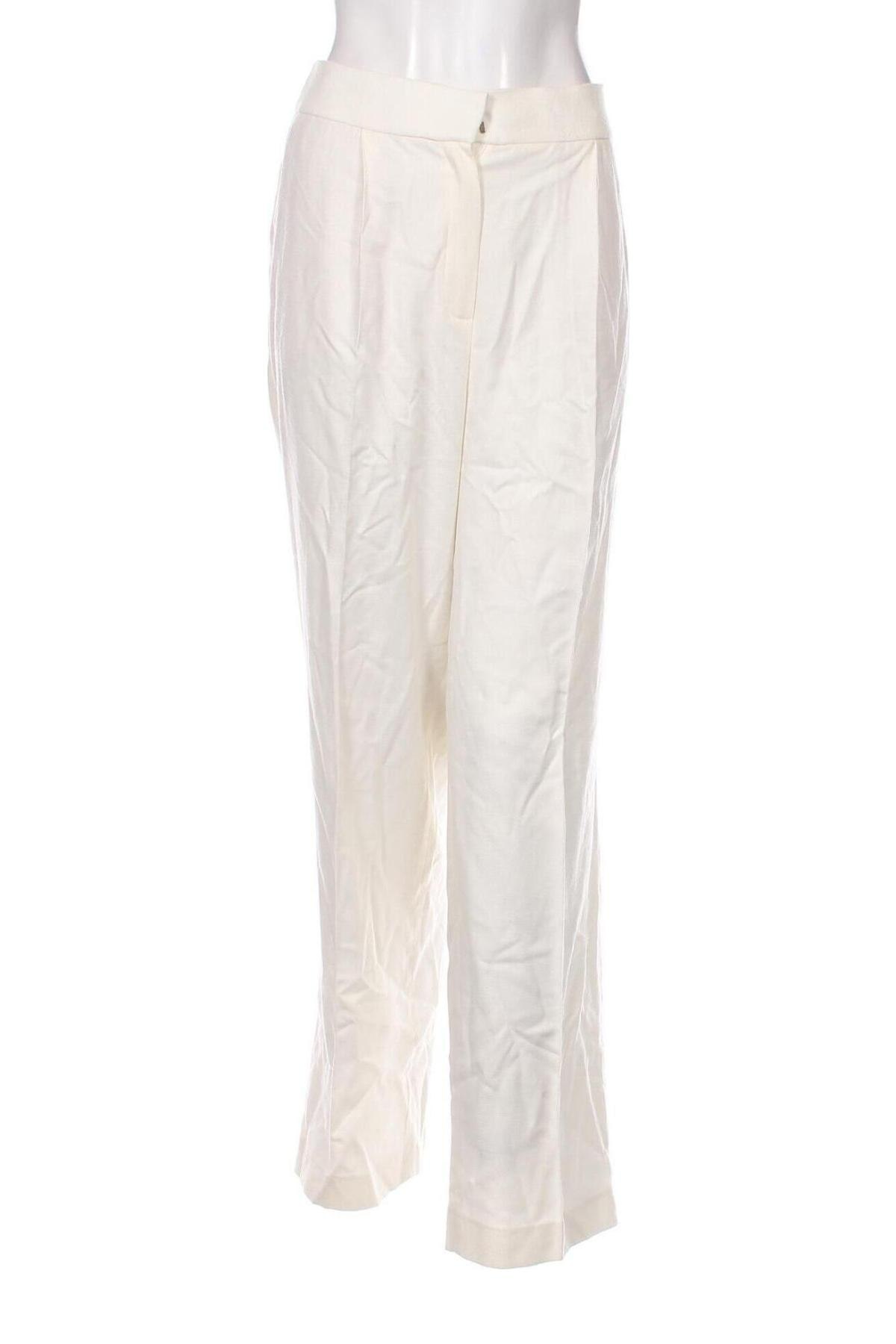 Pantaloni de femei Massimo Dutti, Mărime L, Culoare Ecru, Preț 513,16 Lei