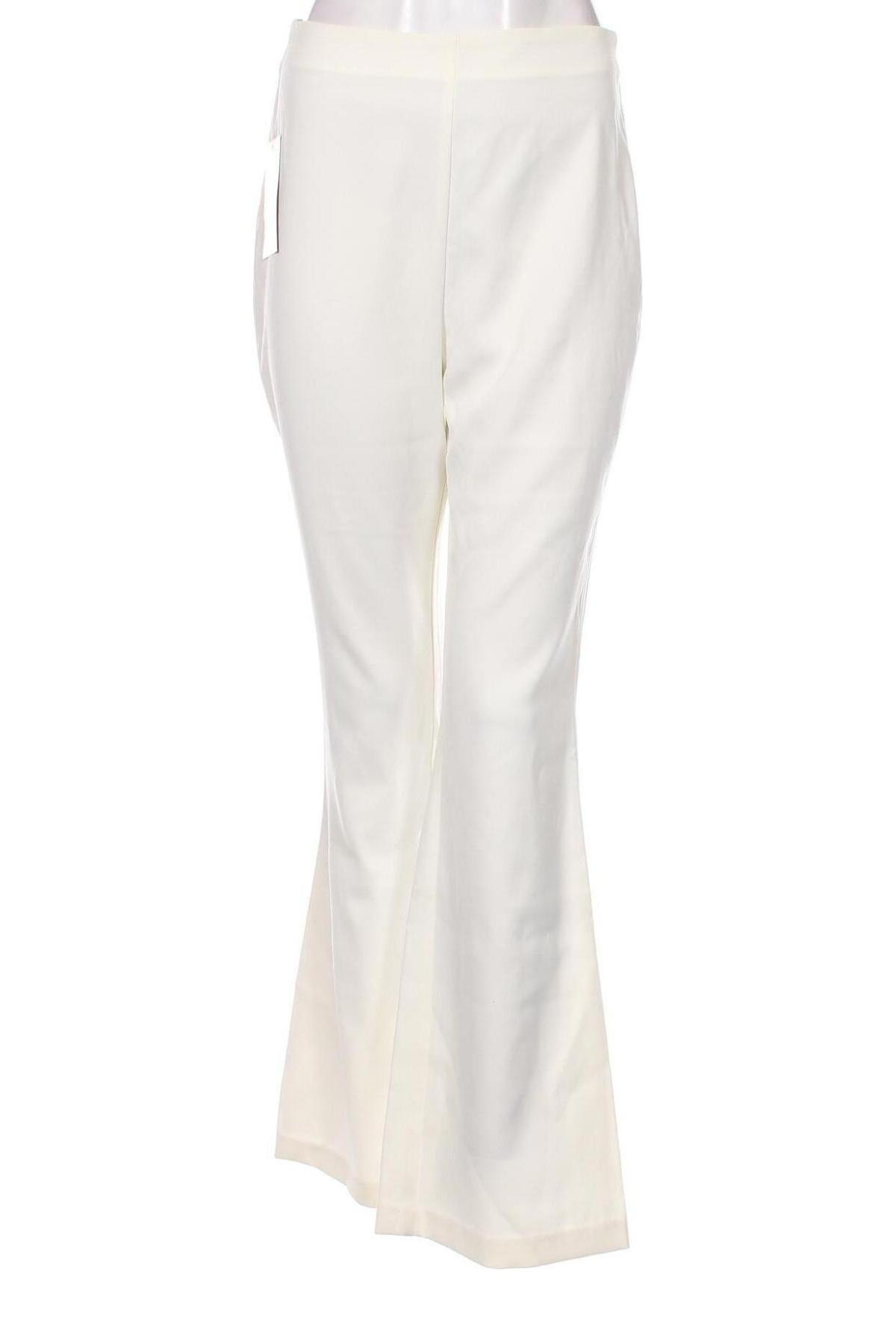 Pantaloni de femei NA-KD, Mărime S, Culoare Ecru, Preț 305,92 Lei