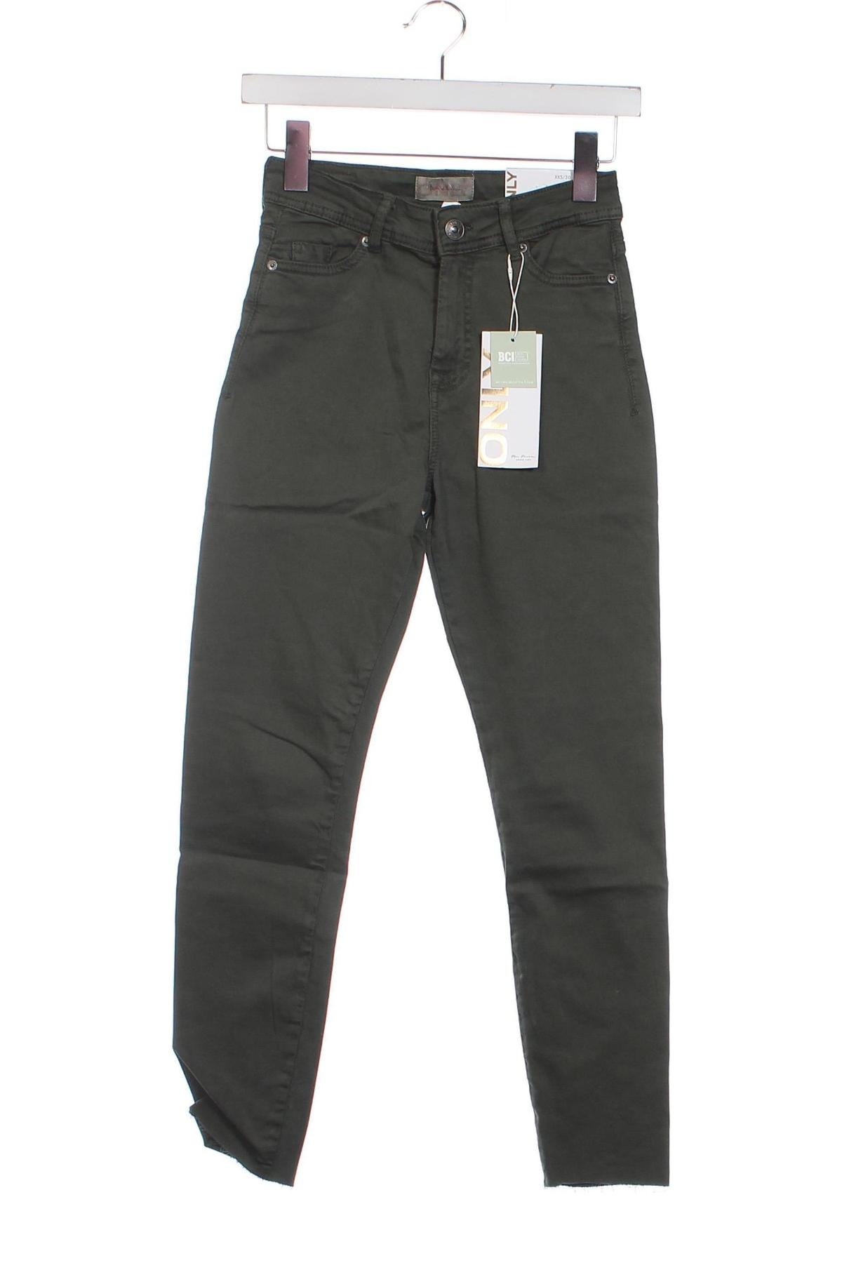 Pantaloni de femei ONLY, Mărime XXS, Culoare Verde, Preț 50,99 Lei
