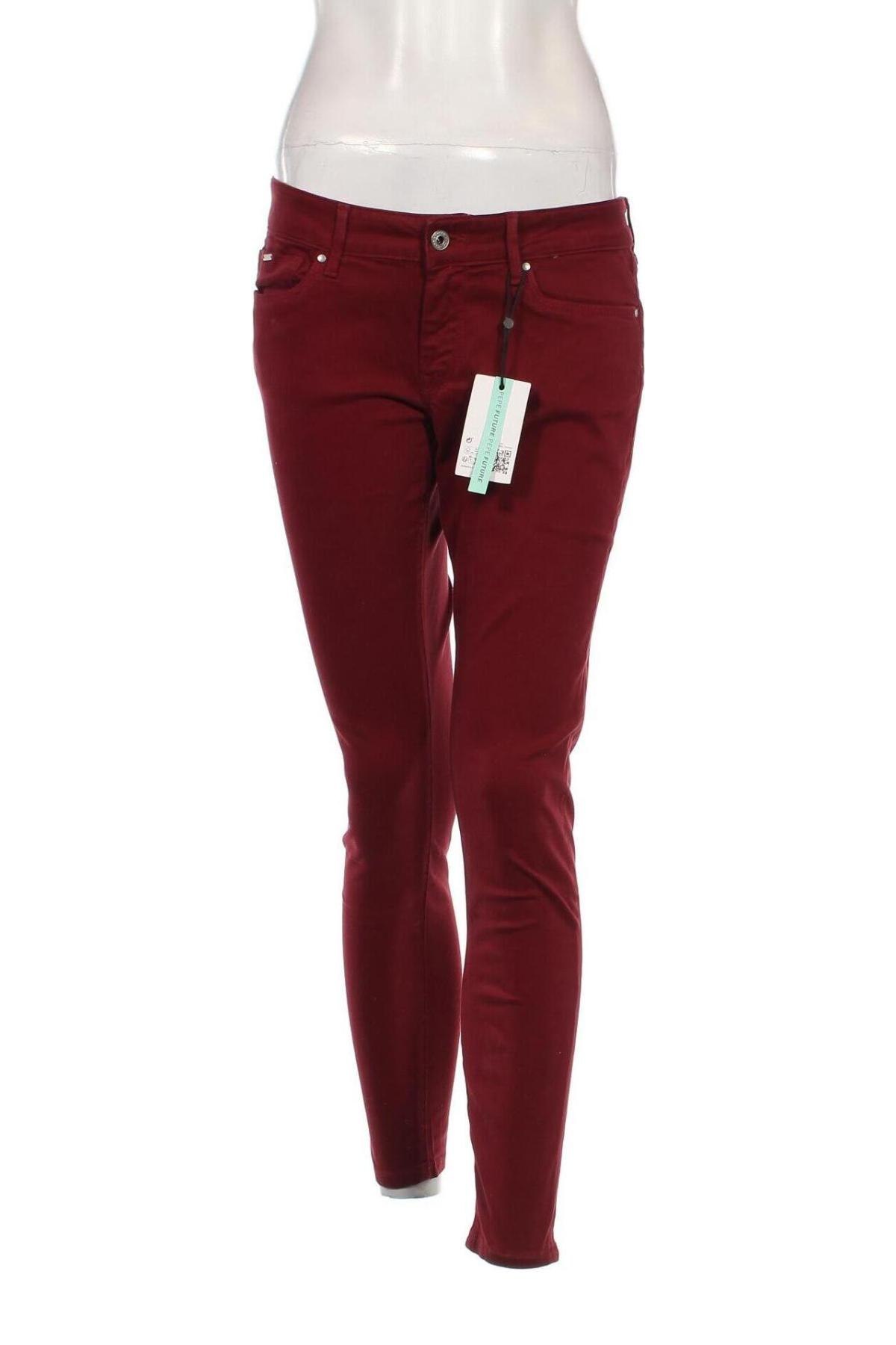 Damenhose Pepe Jeans, Größe M, Farbe Rot, Preis € 12,49