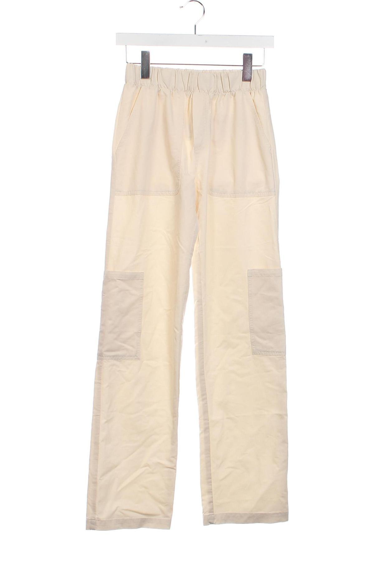 Pantaloni de femei Pull&Bear, Mărime XS, Culoare Bej, Preț 35,51 Lei