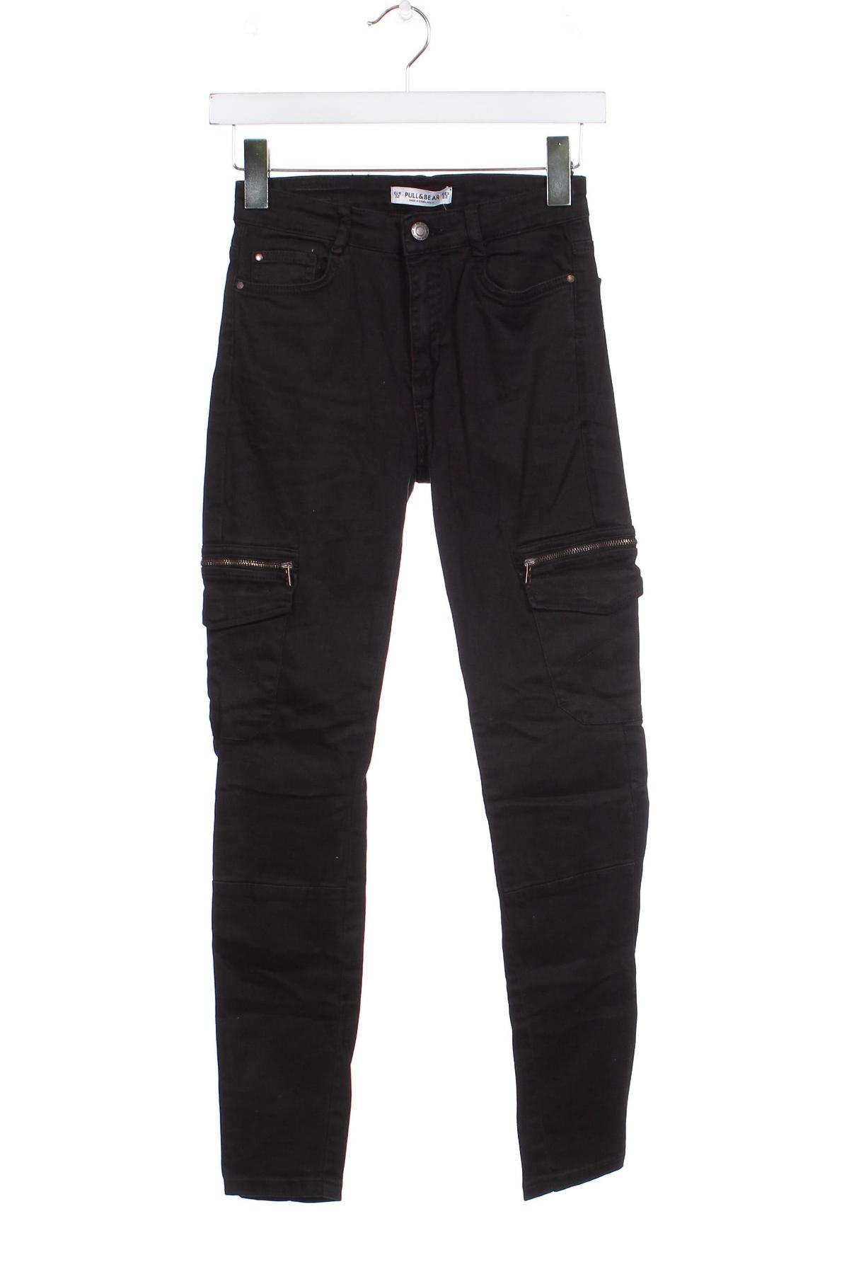 Dámské kalhoty  Pull&Bear, Velikost XS, Barva Černá, Cena  106,00 Kč