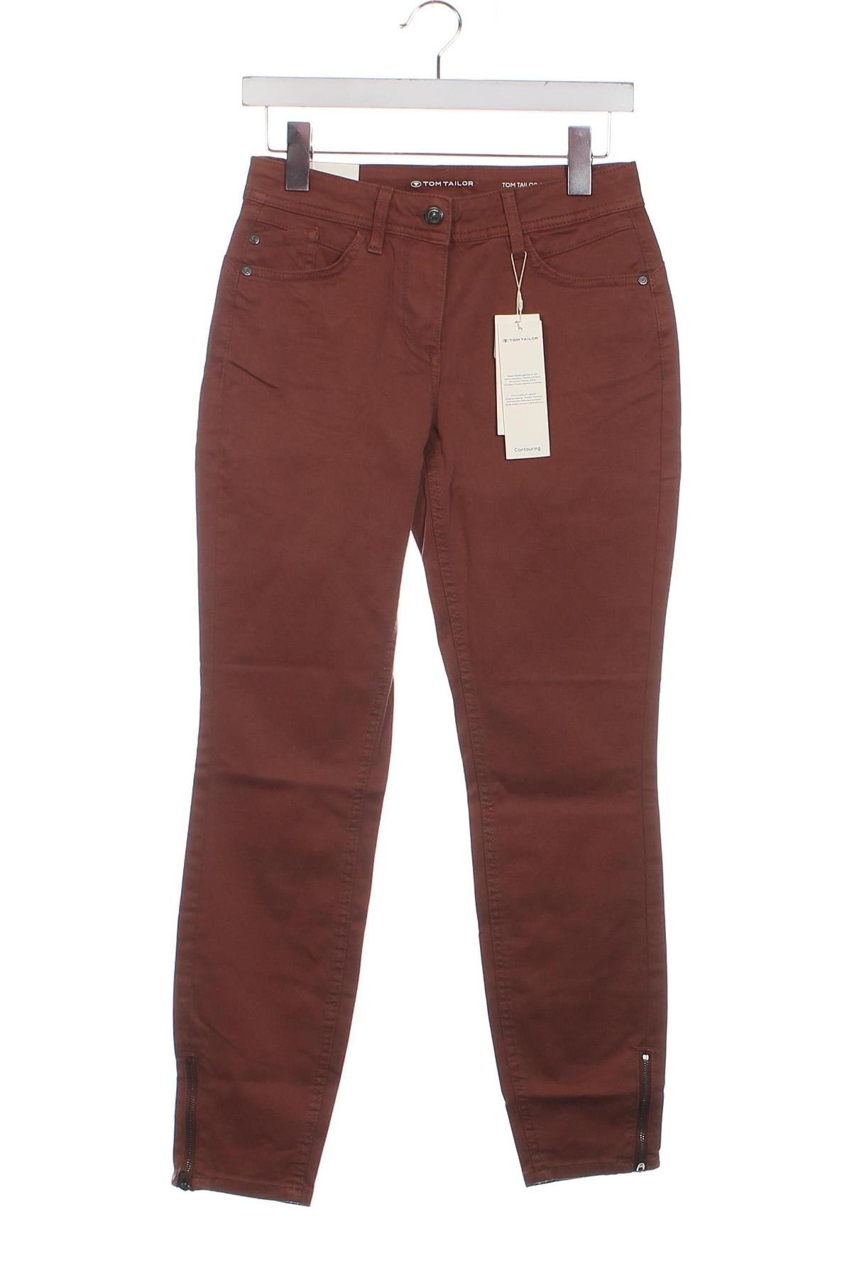 Pantaloni de femei Tom Tailor, Mărime XS, Culoare Maro, Preț 61,18 Lei