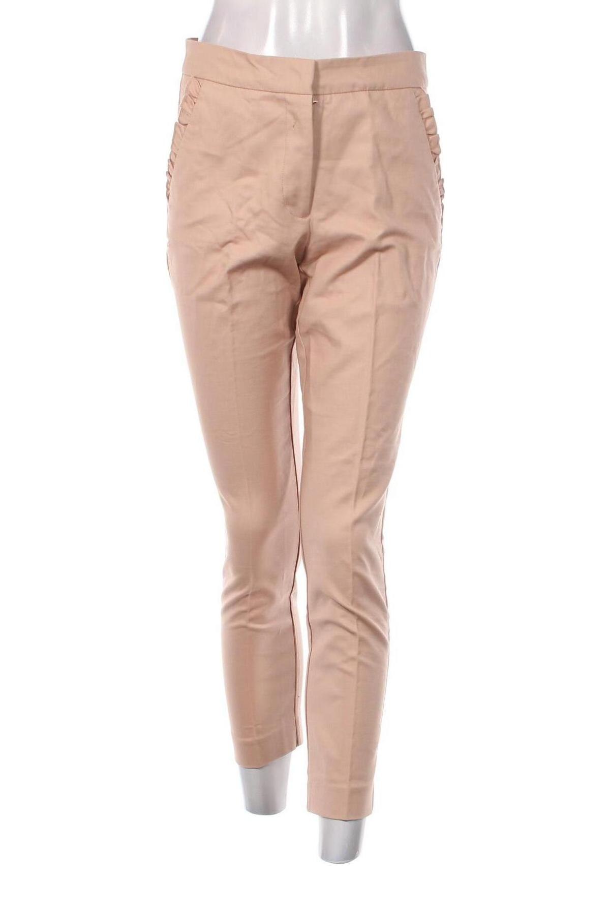 Pantaloni de femei Zara, Mărime M, Culoare Bej, Preț 41,40 Lei