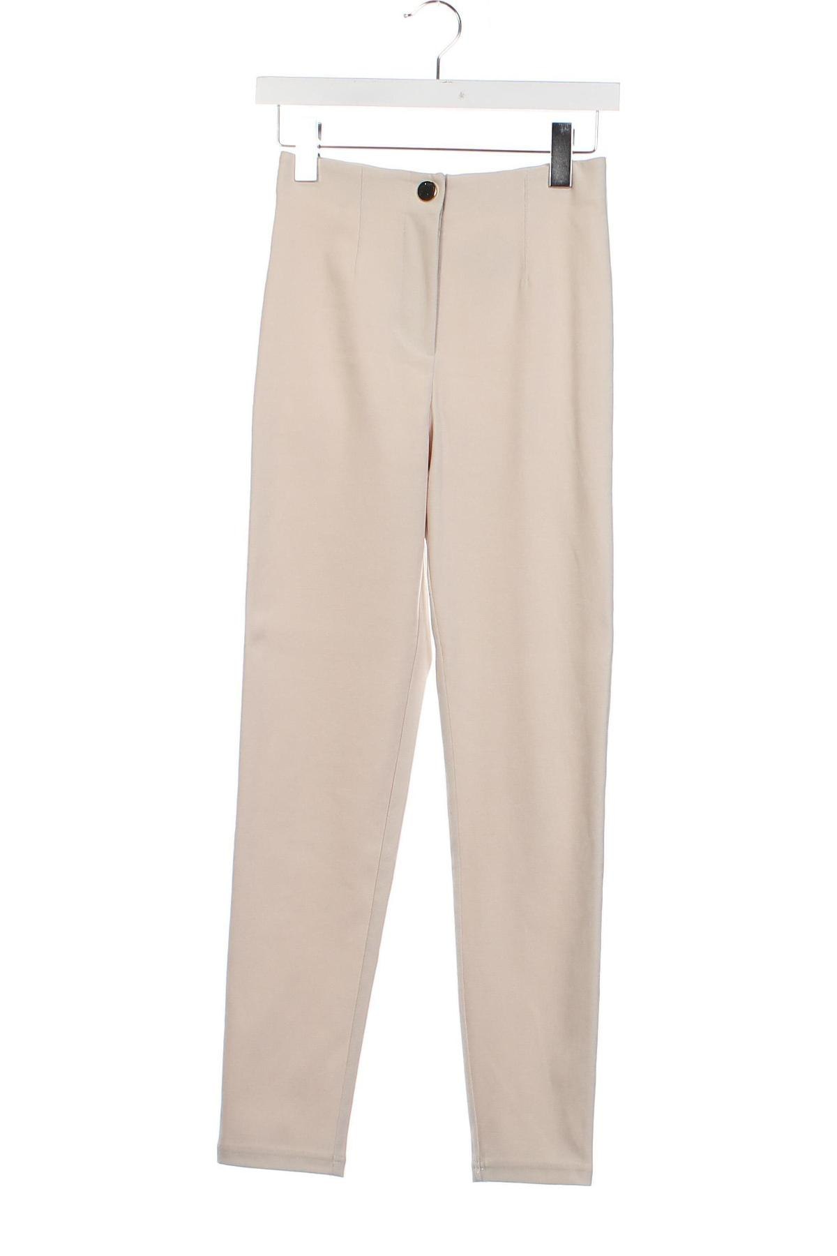Γυναικείο παντελόνι Zara, Μέγεθος XS, Χρώμα  Μπέζ, Τιμή 8,28 €