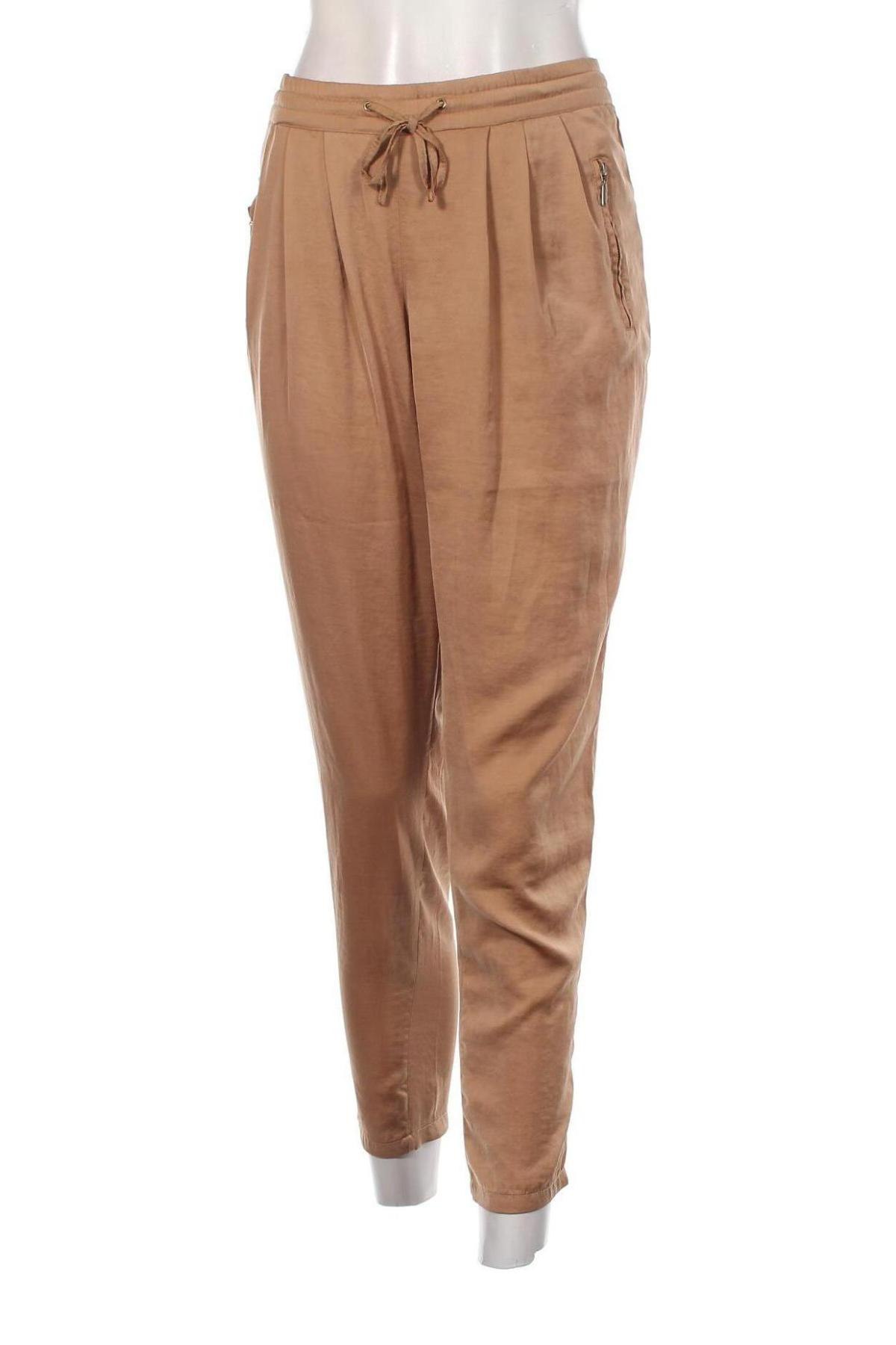 Дамски панталон Zara Trafaluc, Размер XL, Цвят Кафяв, Цена 13,96 лв.