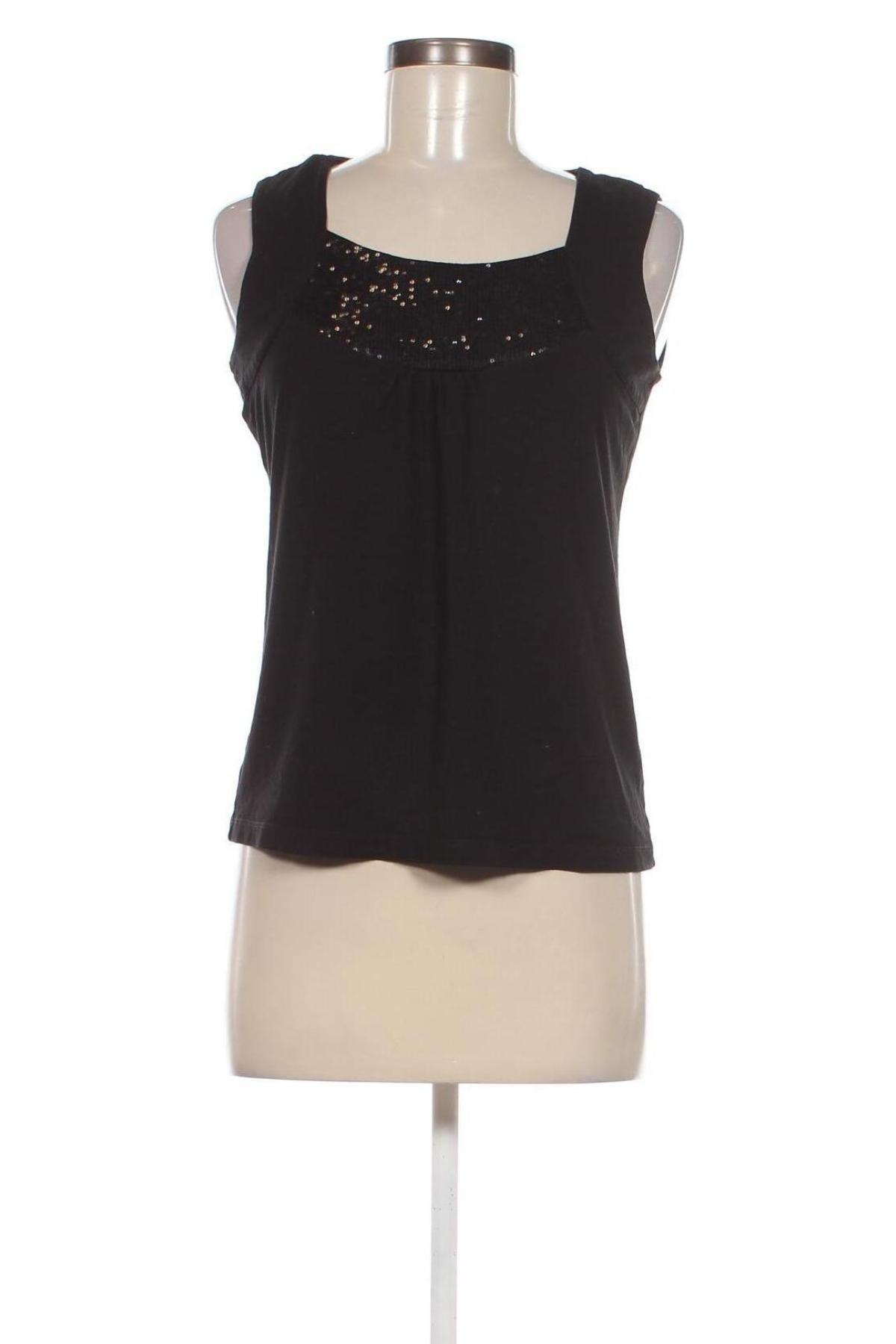Γυναικείο αμάνικο μπλουζάκι, Μέγεθος M, Χρώμα Μαύρο, Τιμή 3,38 €