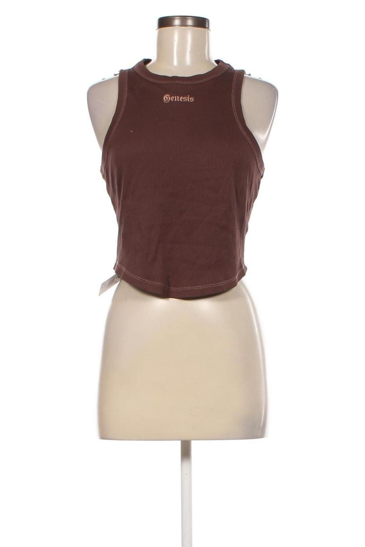 Γυναικείο αμάνικο μπλουζάκι, Μέγεθος M, Χρώμα Καφέ, Τιμή 2,99 €