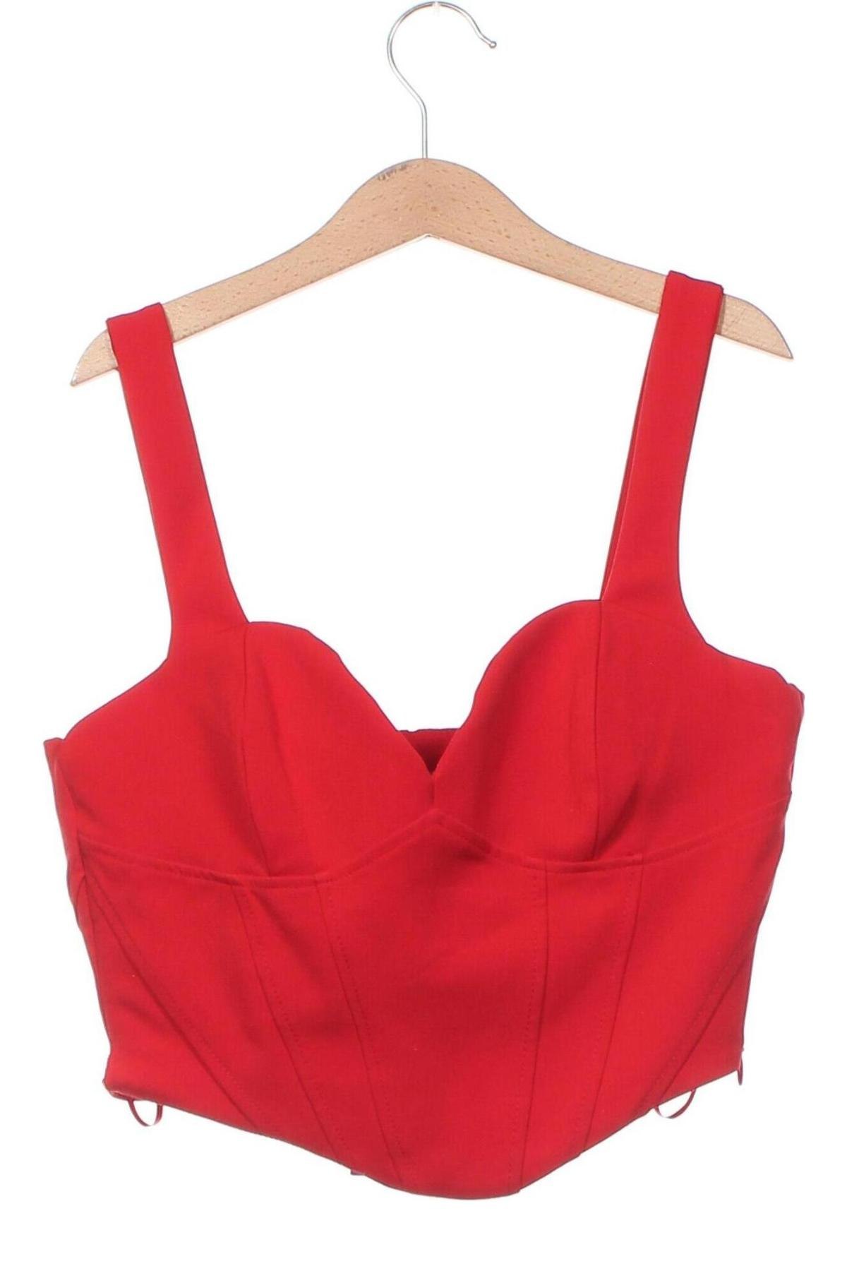 Damentop Bershka, Größe XS, Farbe Rot, Preis 10,82 €