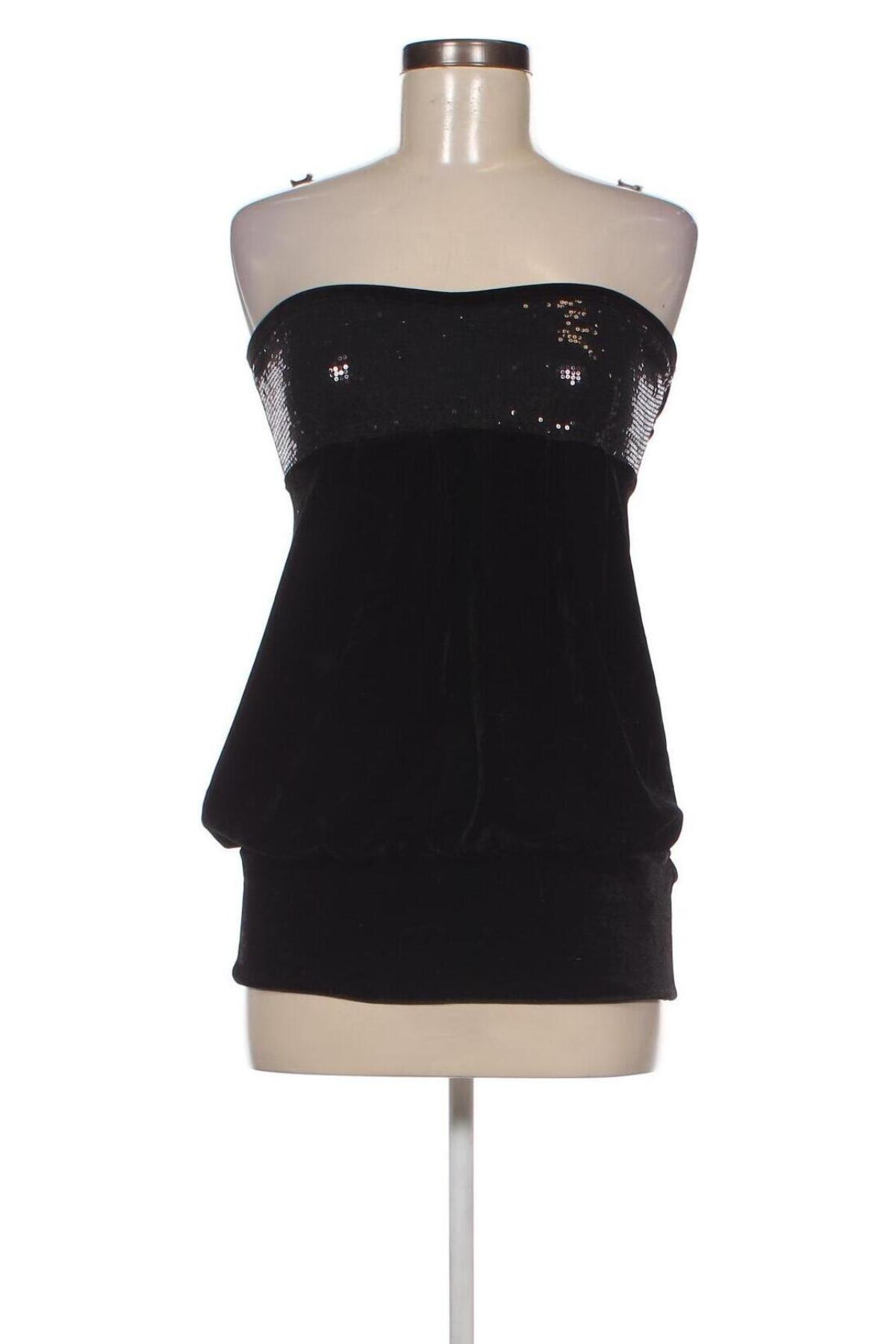Γυναικείο αμάνικο μπλουζάκι Easy Wear, Μέγεθος M, Χρώμα Μαύρο, Τιμή 1,65 €