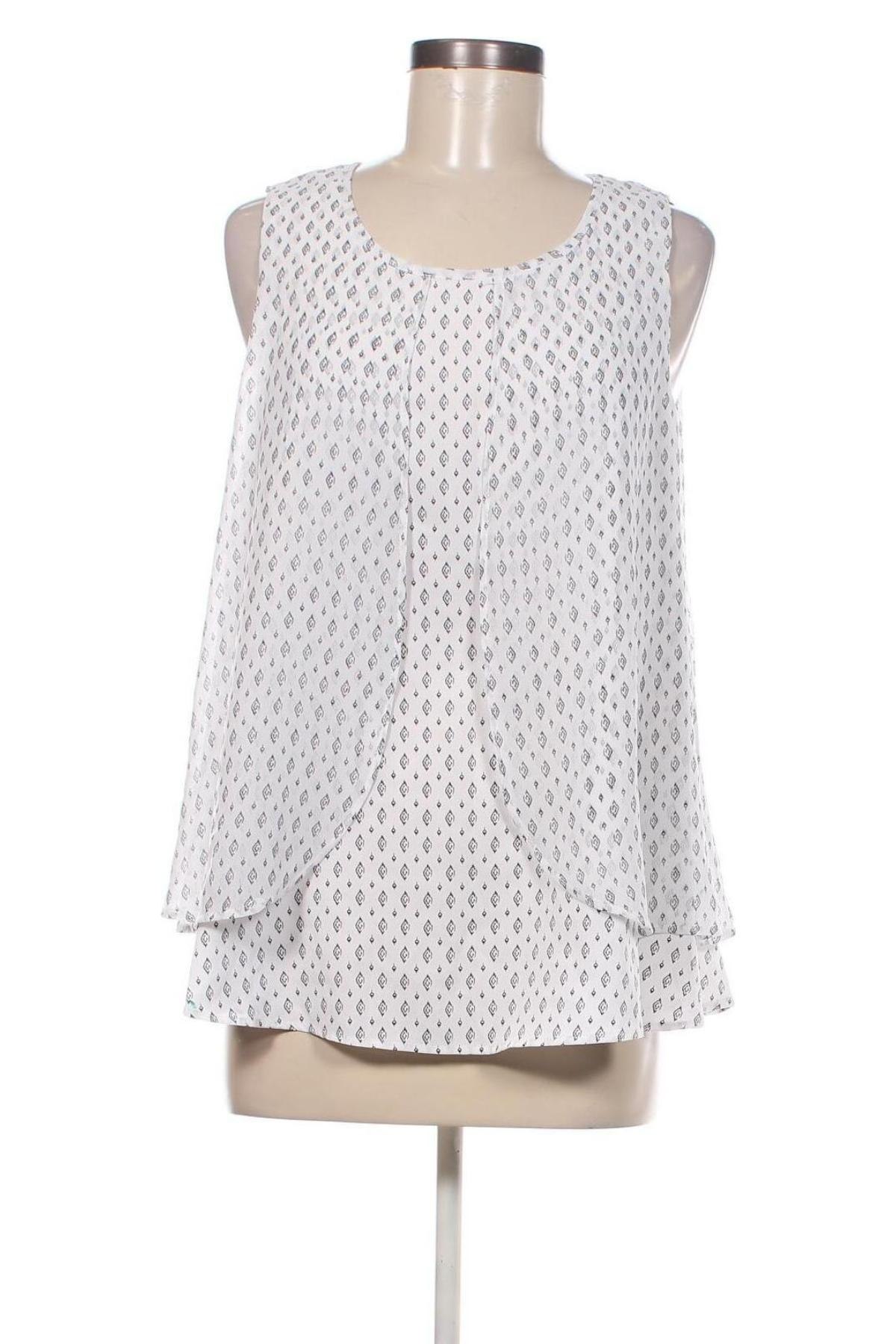 Γυναικείο αμάνικο μπλουζάκι Gina, Μέγεθος M, Χρώμα Λευκό, Τιμή 3,77 €