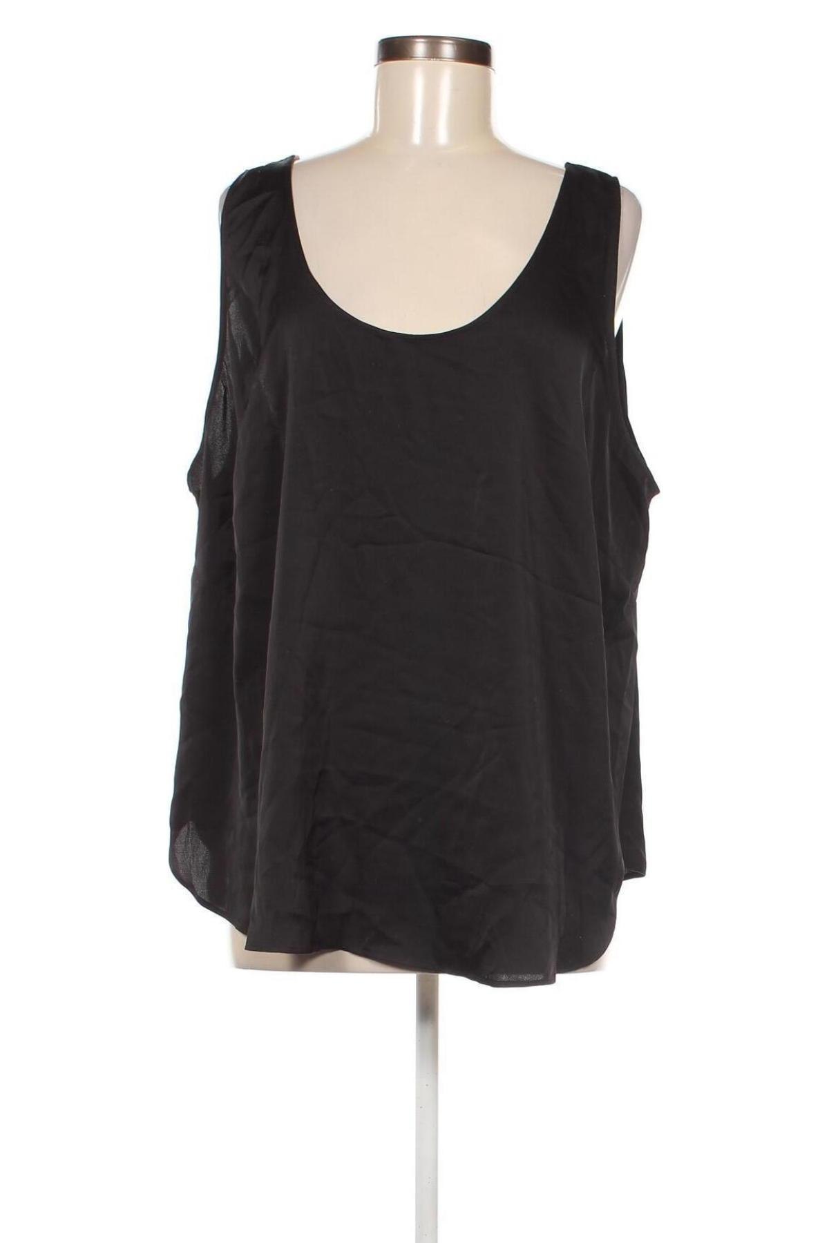 Γυναικείο αμάνικο μπλουζάκι H&M, Μέγεθος XXL, Χρώμα Μαύρο, Τιμή 4,42 €
