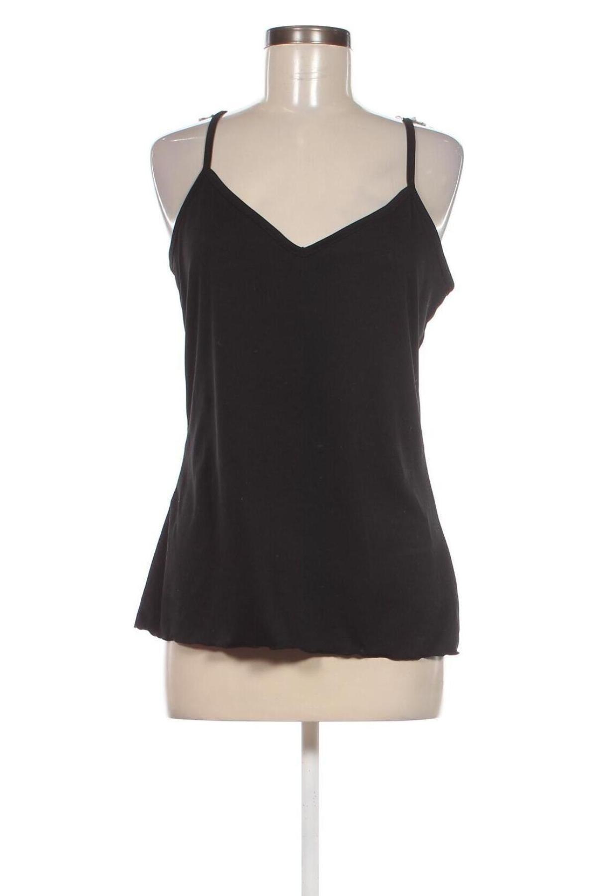 Γυναικείο αμάνικο μπλουζάκι KappAhl, Μέγεθος L, Χρώμα Μαύρο, Τιμή 3,68 €