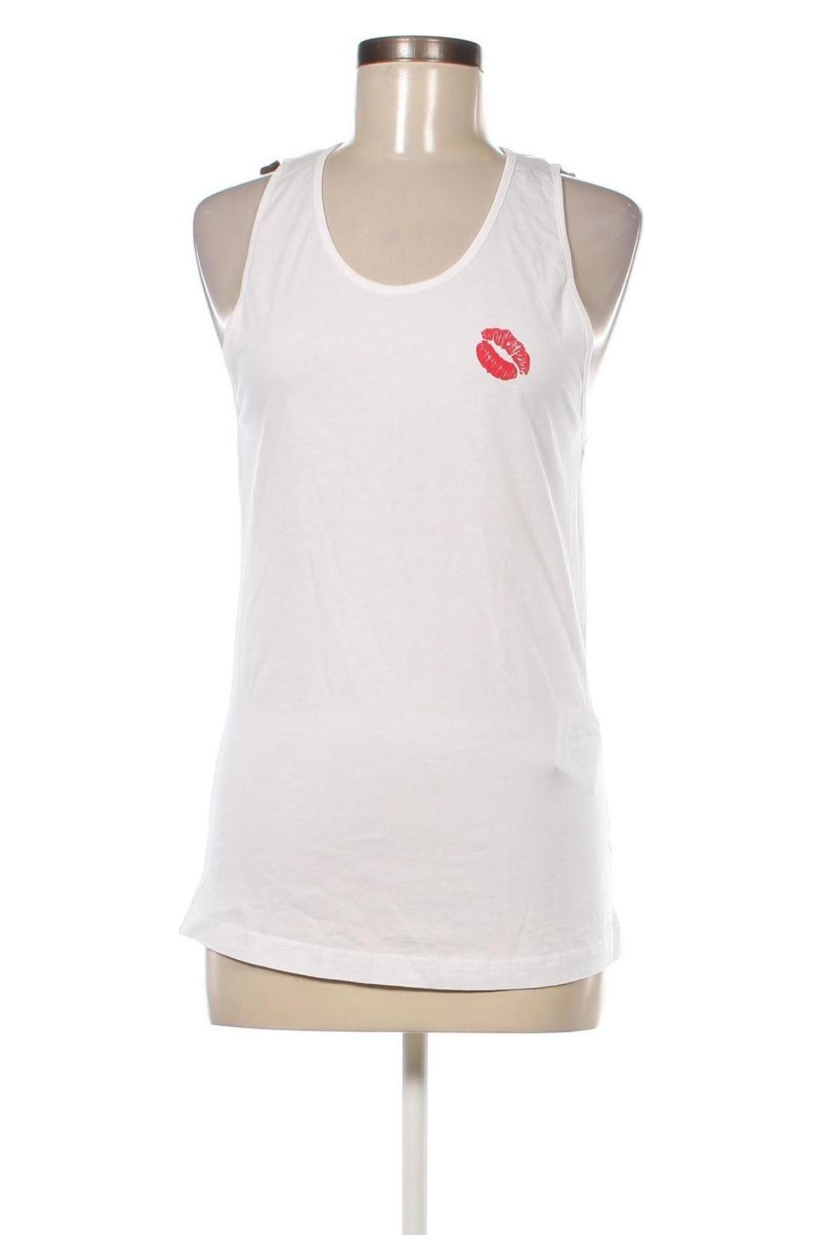 Γυναικείο αμάνικο μπλουζάκι Lala Berlin, Μέγεθος L, Χρώμα Λευκό, Τιμή 26,03 €