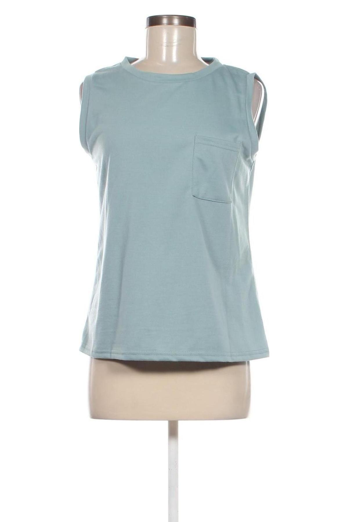 Γυναικείο αμάνικο μπλουζάκι SHEIN, Μέγεθος M, Χρώμα Μπλέ, Τιμή 2,81 €